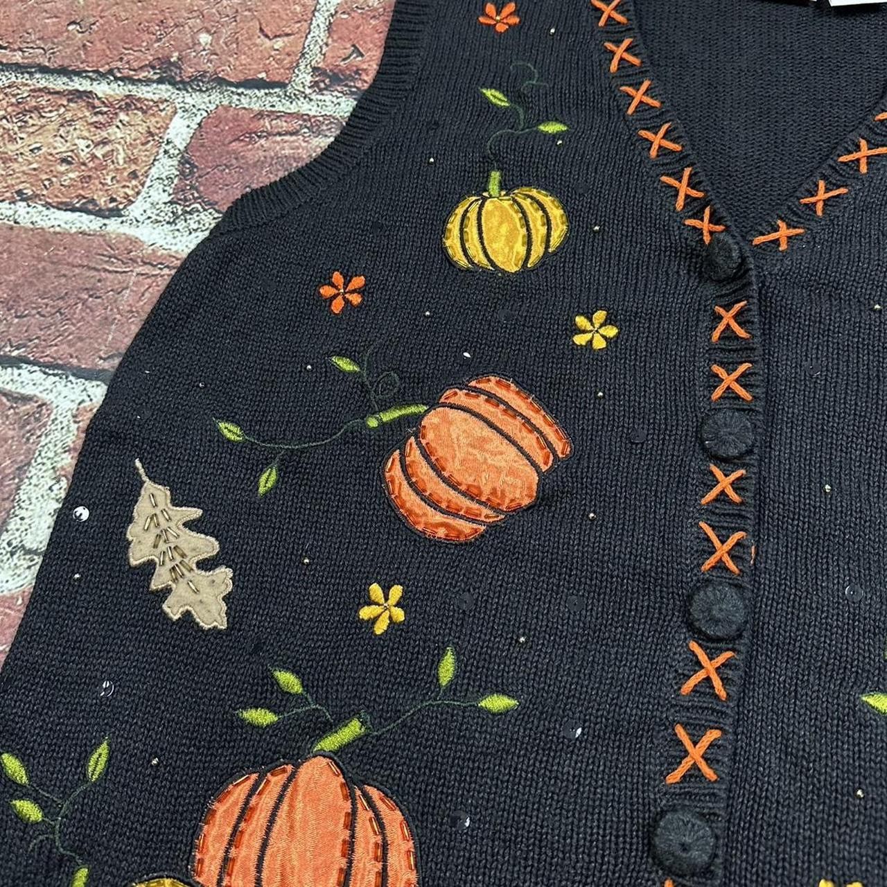 Basic Editions Vintage Basic Editions Halloween Sweater Vest Fall Pumpkin Size XL / US 12-14 / IT 48-50 - 7 Thumbnail