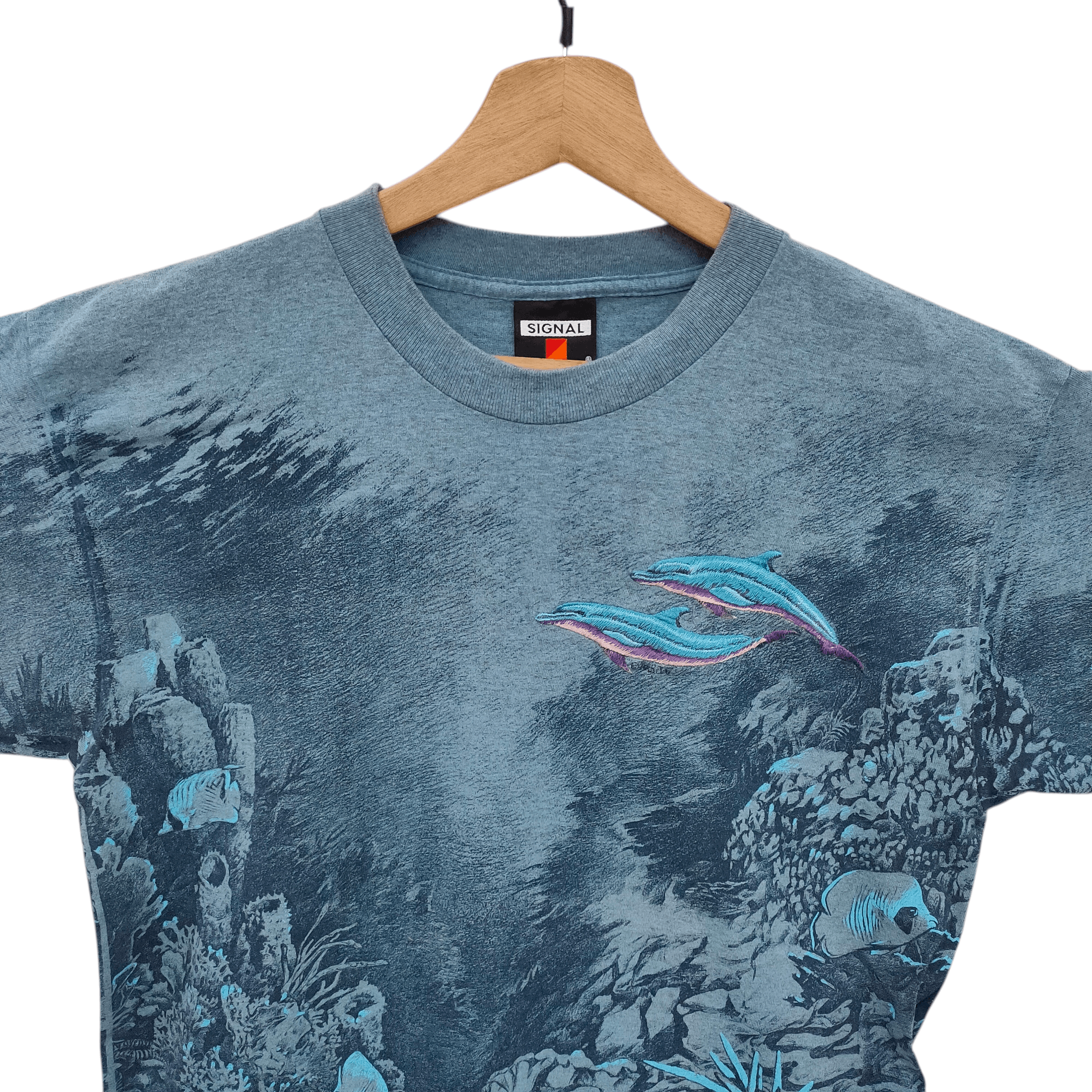 Signal Sport 90s Dolphins Coral Whale Angel Fish Animal Ter Size US M / EU 48-50 / 2 - 5 Thumbnail