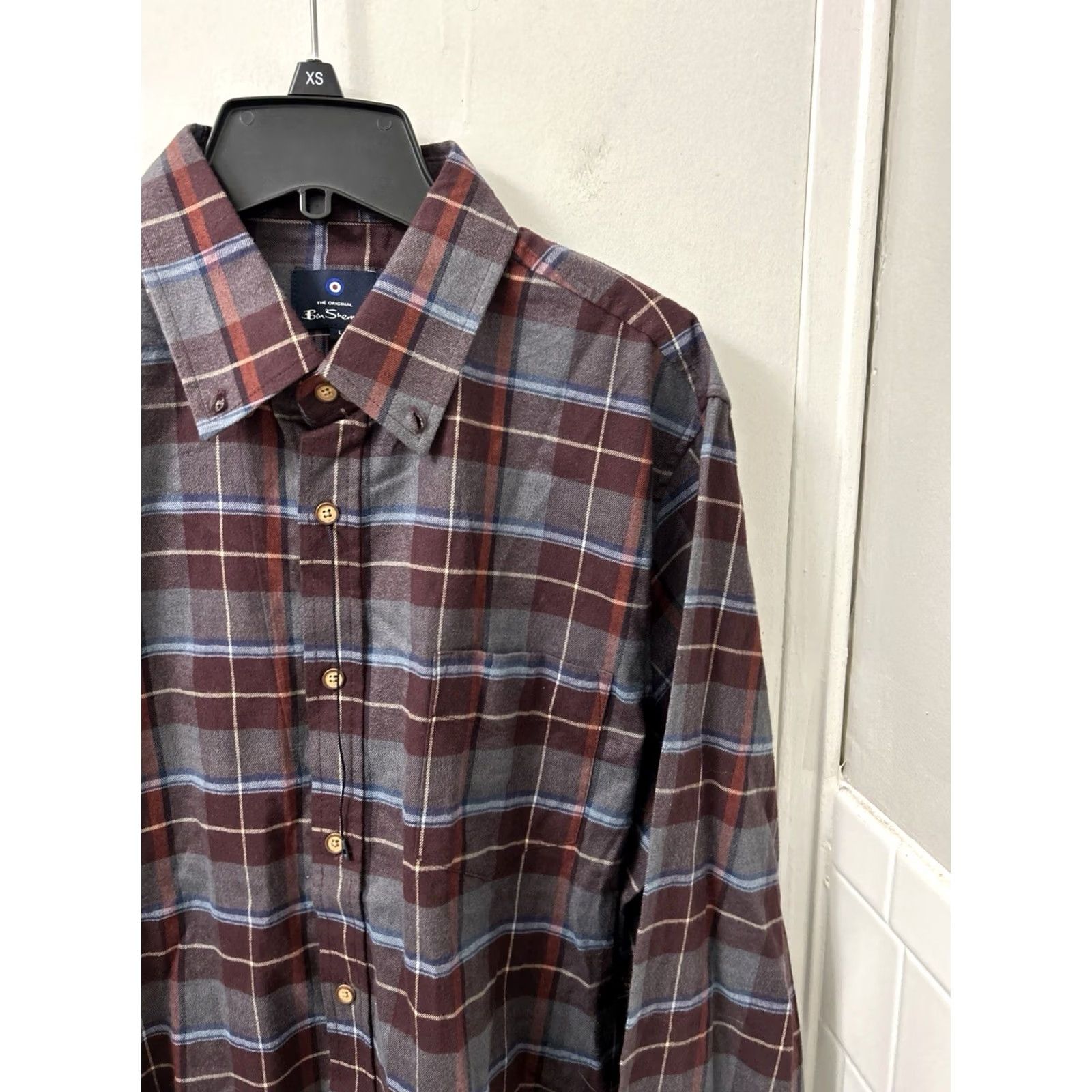 Ben Sherman Ben Sherman Shirt Mens Large Red Plaid Button-Down Long Sleeve NWOT Casual Business Sweatshirt? Size US L / EU 52-54 / 3 - 4 Thumbnail