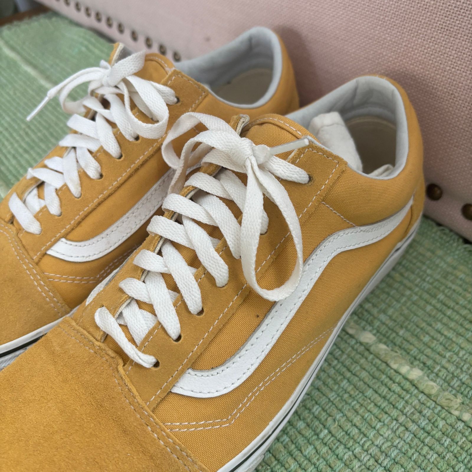 Vans Vans Yellow Low Top Suede Skate Shoes Mens Size 11.5 Size US 11.5 / EU 44-45 - 5 Thumbnail