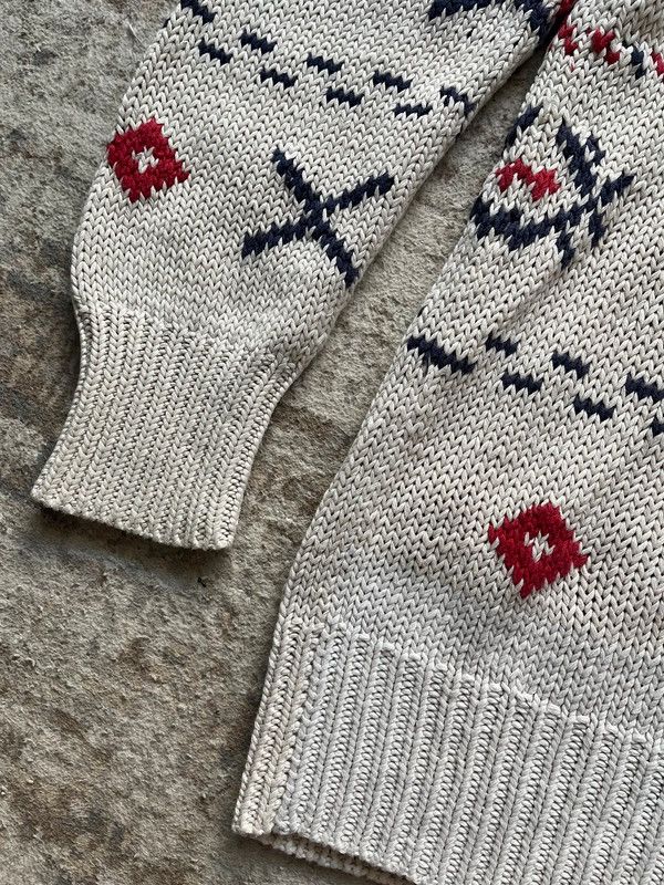 Polo Ralph Lauren Polo Ralph Lauren Aeroplan Sweater Vintage 90s Hand Knit Size US L / EU 52-54 / 3 - 3 Thumbnail