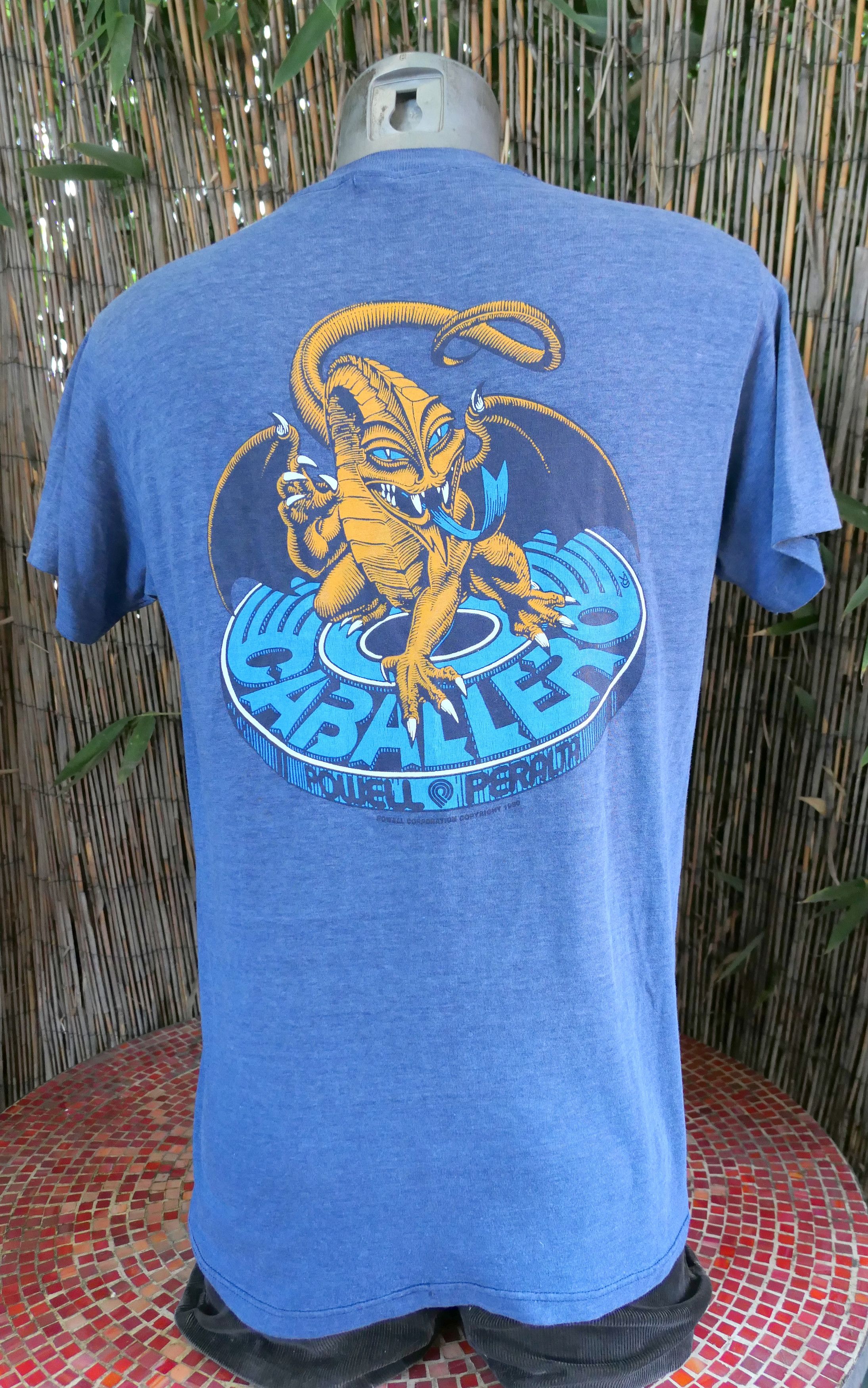 Vintage 80's Vintage 1980 CABALLERO Powell Peralta T Shirt Large Size US L / EU 52-54 / 3 - 4 Thumbnail