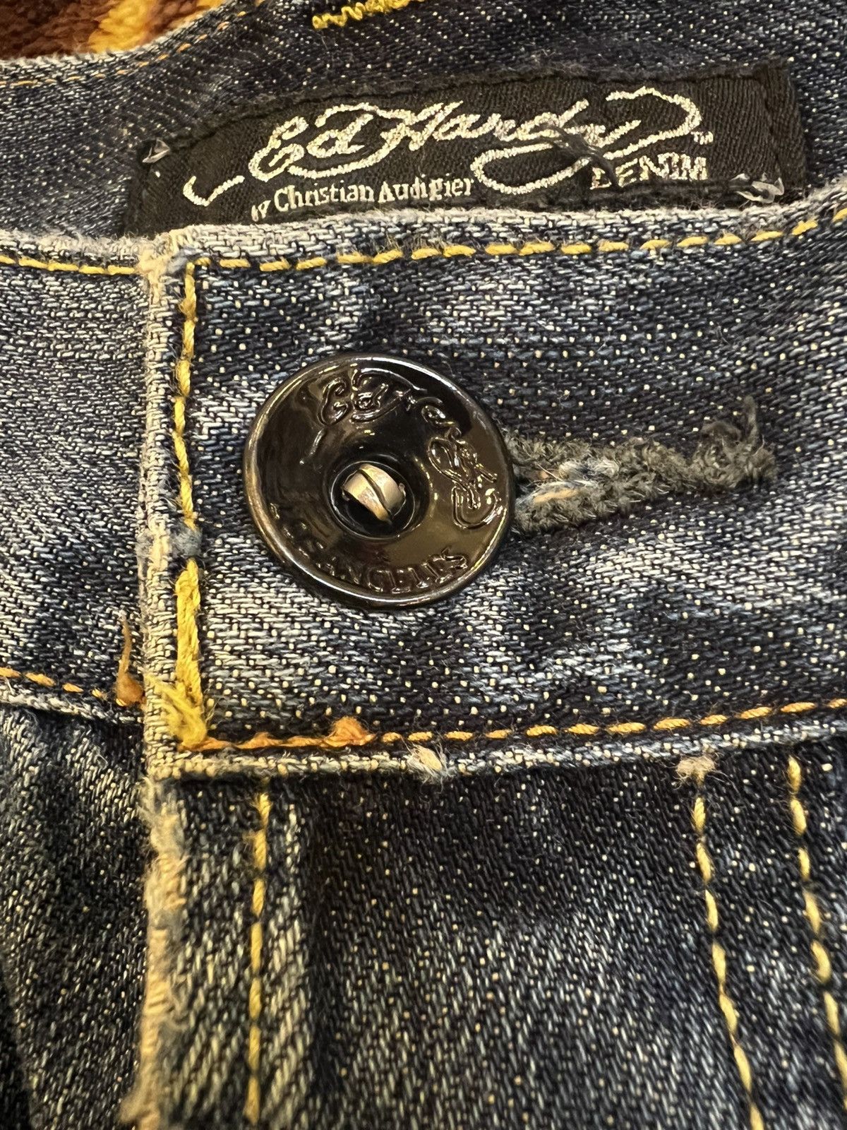 Ed Hardy × Vintage Vintage 2010 Ed Hardy by Christian Audigier Jeans Size US 36 / EU 52 - 11 Thumbnail