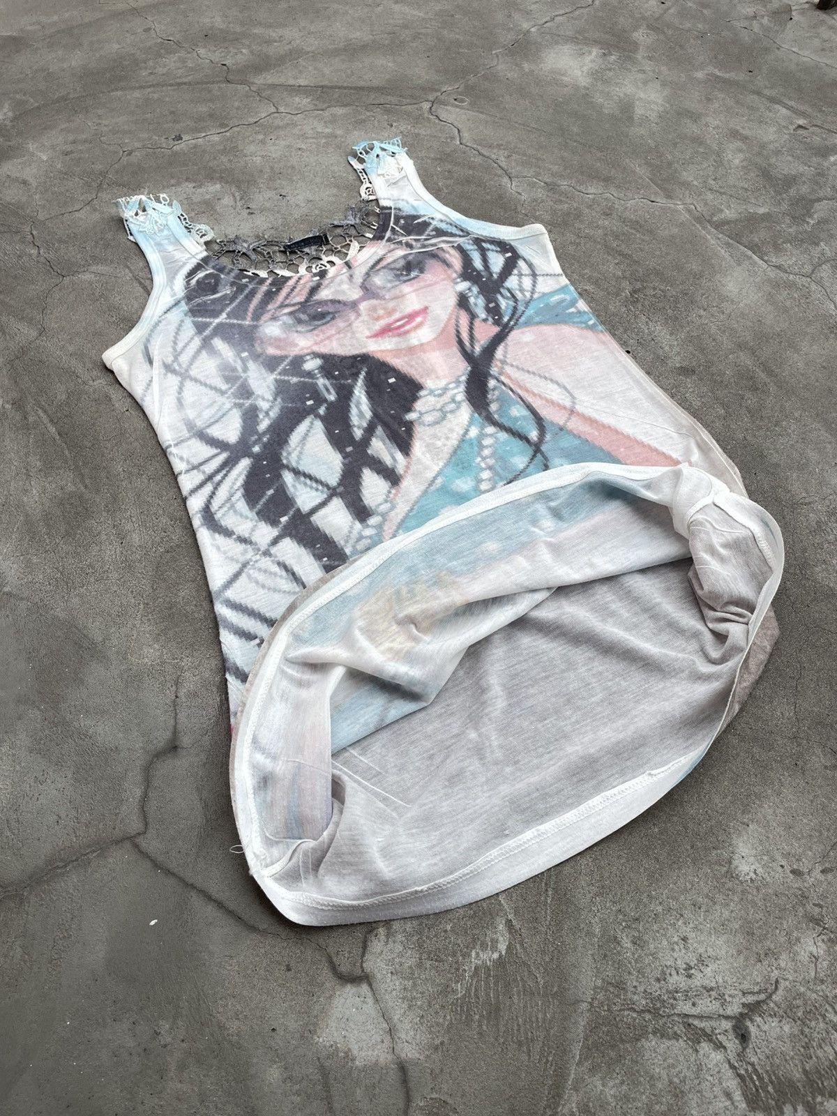 Other A Tunic / Tank Top Tee w/ Unknown Diva. Y2K / Millennium Size L / US 10 / IT 46 - 9 Thumbnail