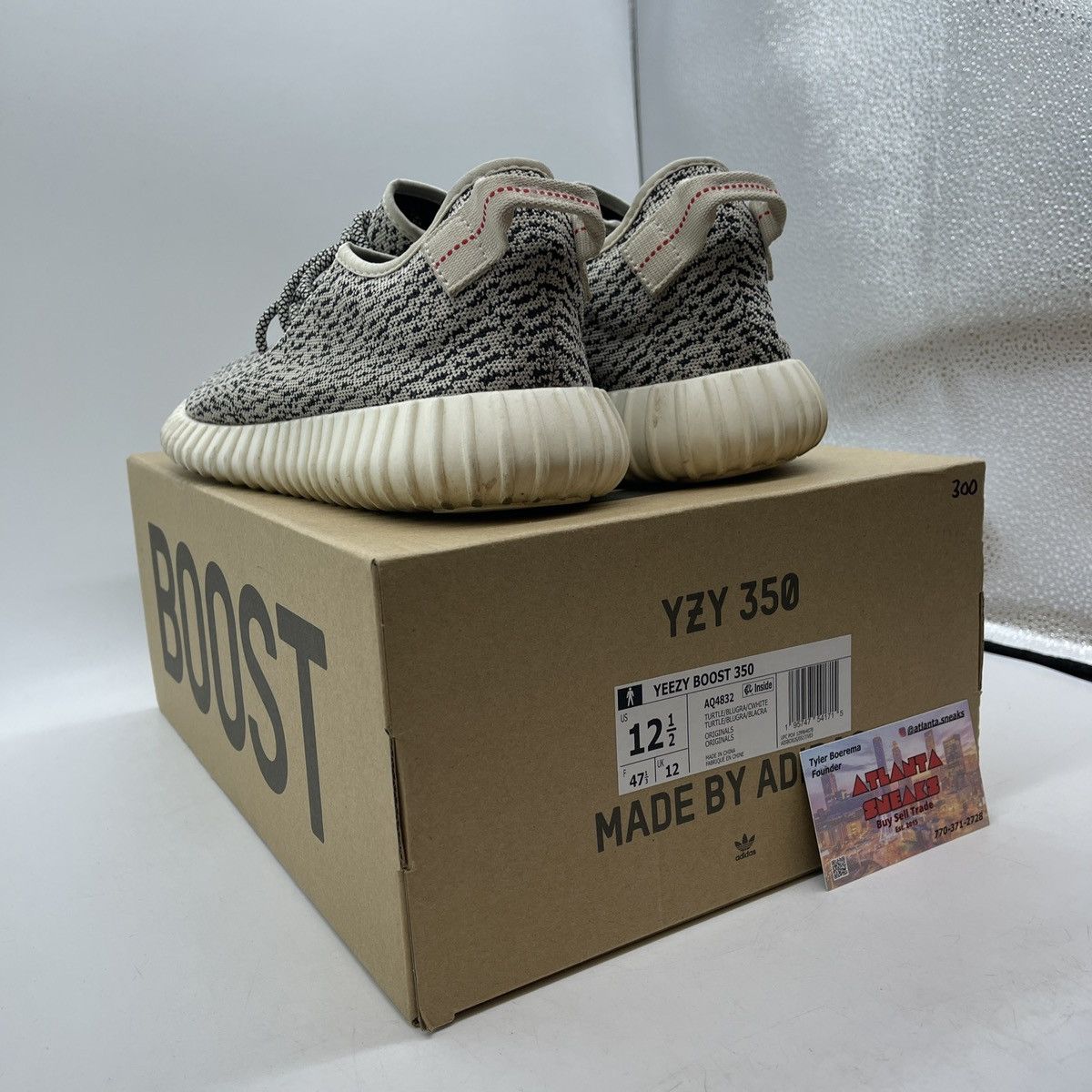 Adidas Yeezy boost 350 turtle dove Size US 12.5 / EU 45-46 - 4 Thumbnail