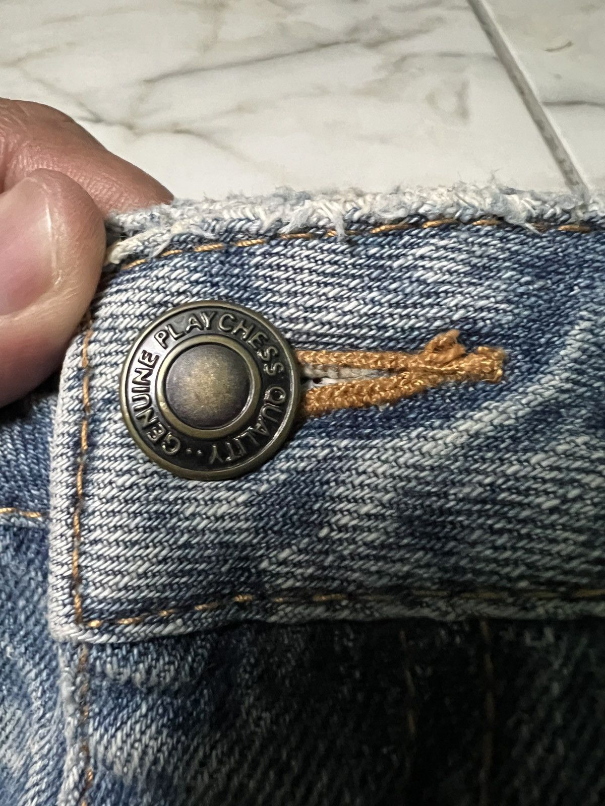 If Six Was Nine × Japanese Brand VINTAGE 90’S STYLE ART JAPAN DISTRESS JEAN Size US 31 - 14 Thumbnail