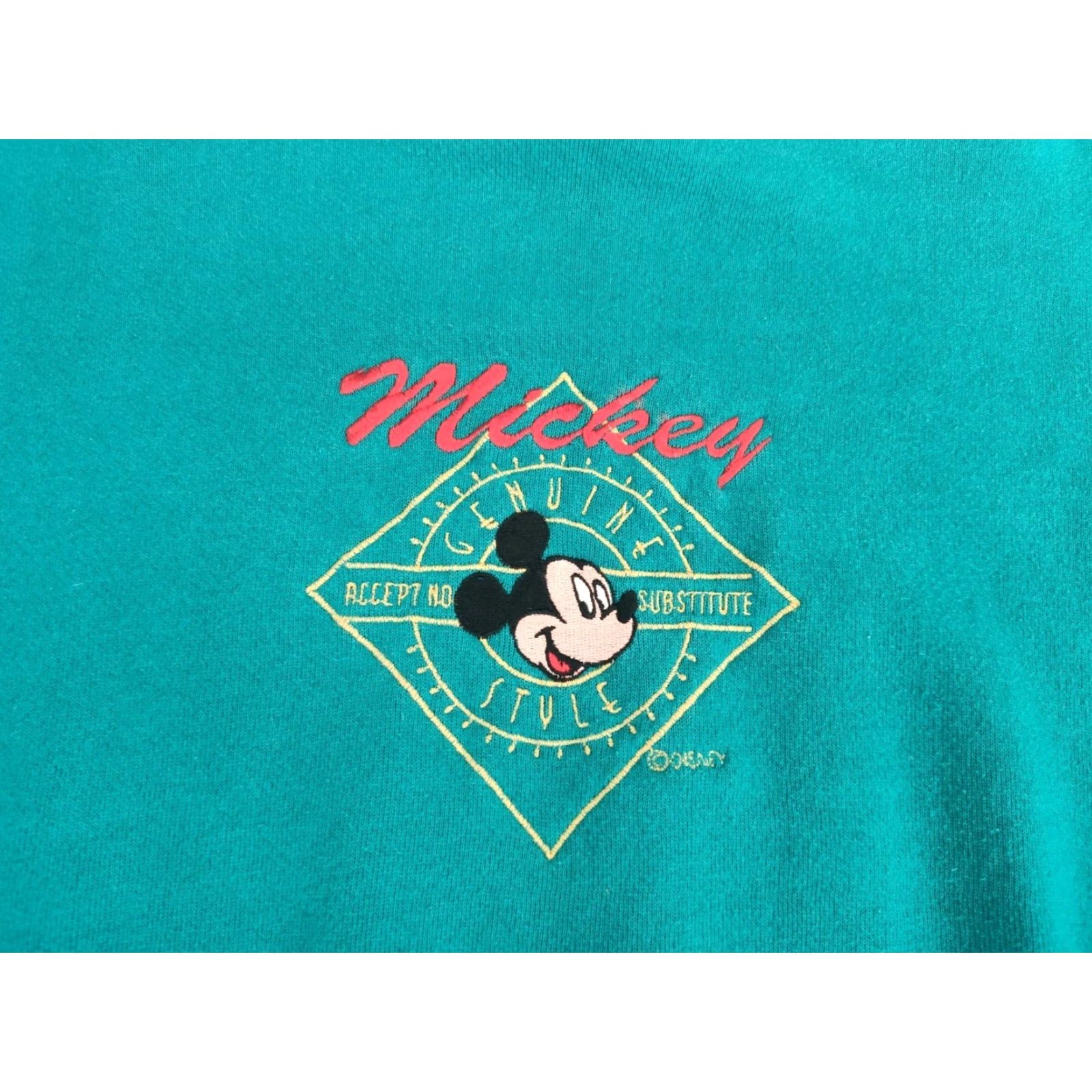 Mickey Unlimited Vintage Mickey Unlimited Velva Sheen Disney Mickey Mouse Sweatshirt USA Made M Teal Size US M / EU 48-50 / 2 - 3 Thumbnail
