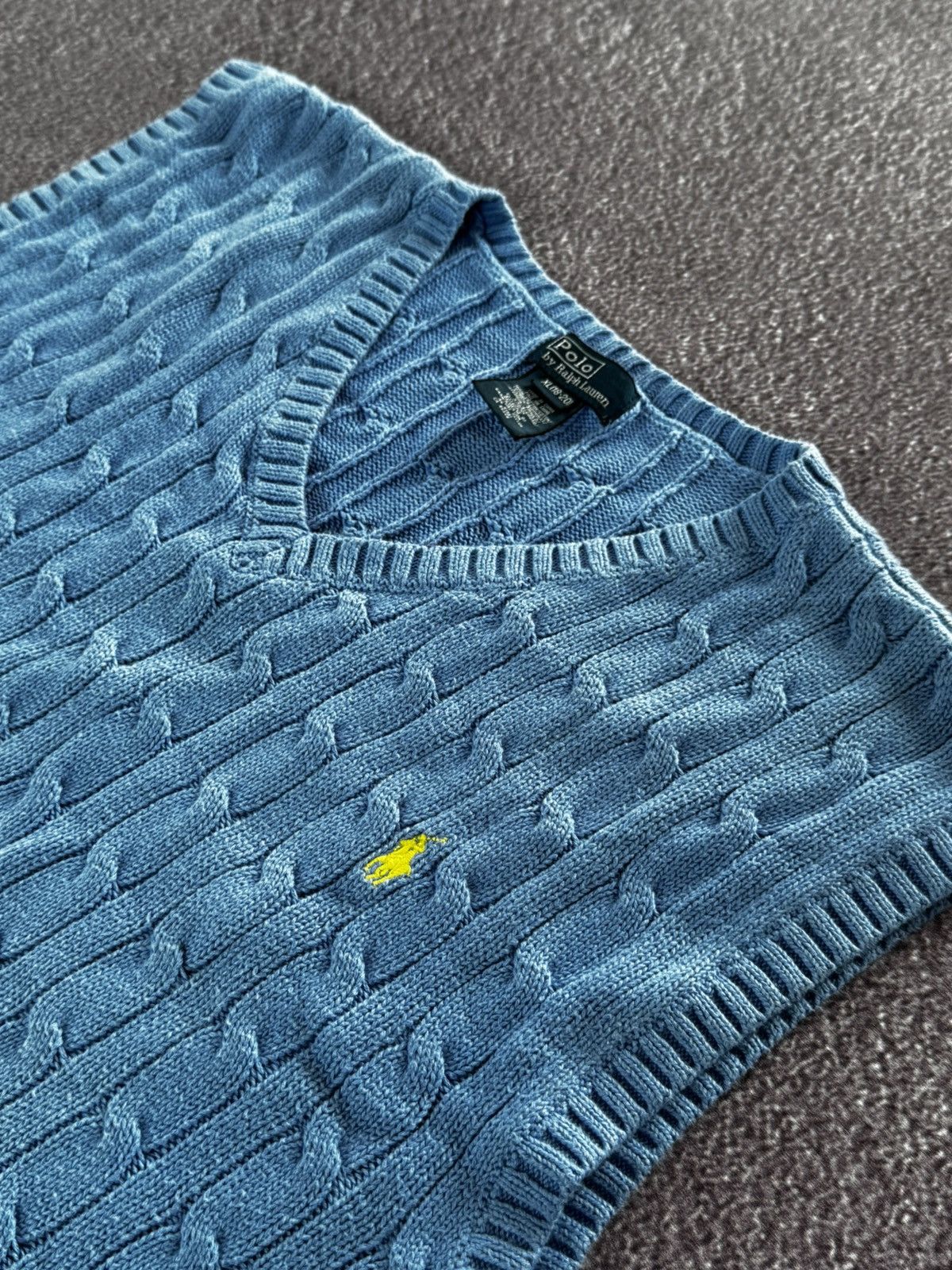 Polo Ralph Lauren Polo Ralph Lauren Vintage 90’s Cable Knit Vest Size XL / US 12-14 / IT 48-50 - 8 Thumbnail