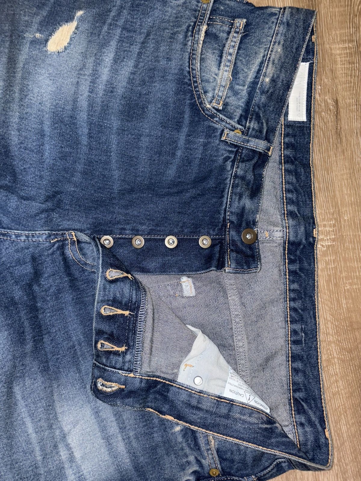Zara Zara distressed jeans never worn 36x32 Size US 36 / EU 52 - 3 Thumbnail