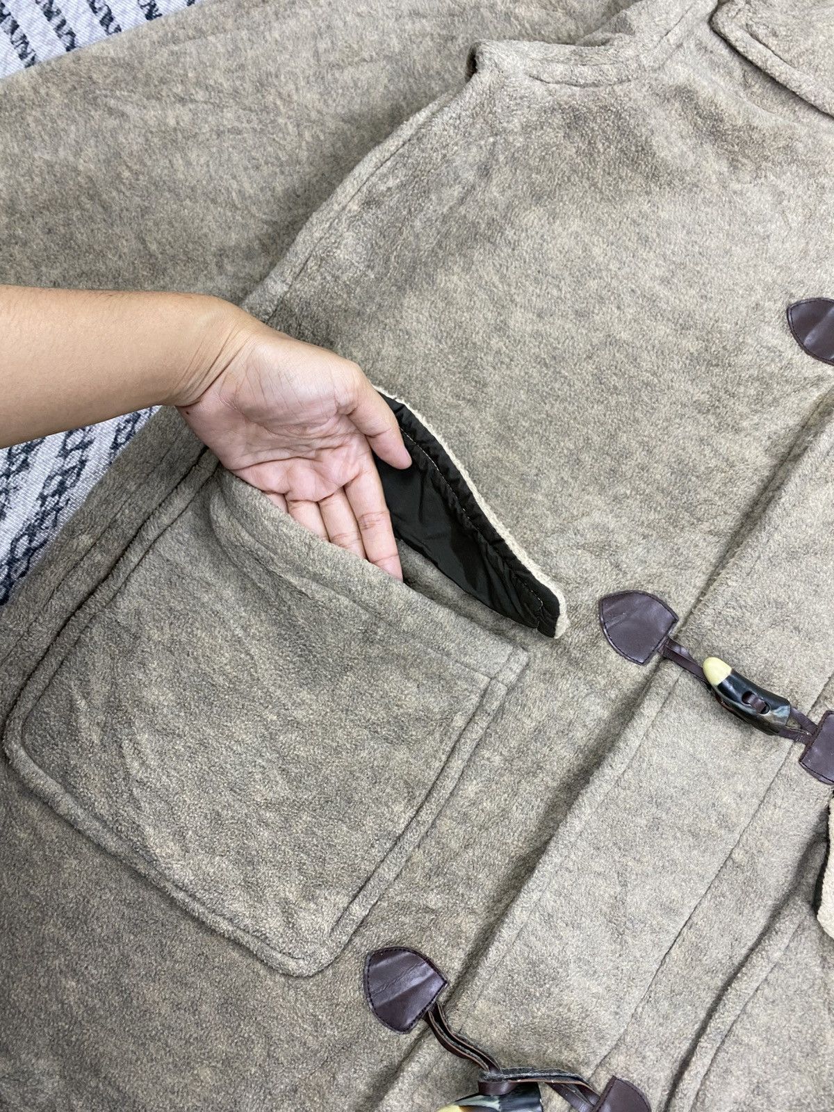 L.L. Bean Vtg L.L.Bean Polartex Duffle Wool Long Hooded Jacket Size US L / EU 52-54 / 3 - 7 Thumbnail