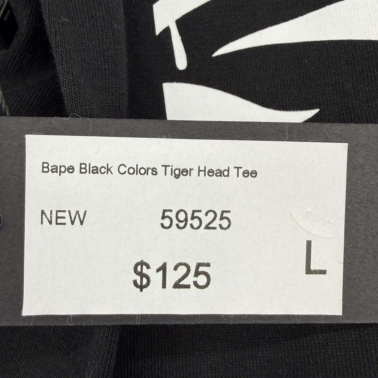 Bape Bape Black Colors Tiger Head Tee Size US L / EU 52-54 / 3 - 11 Thumbnail