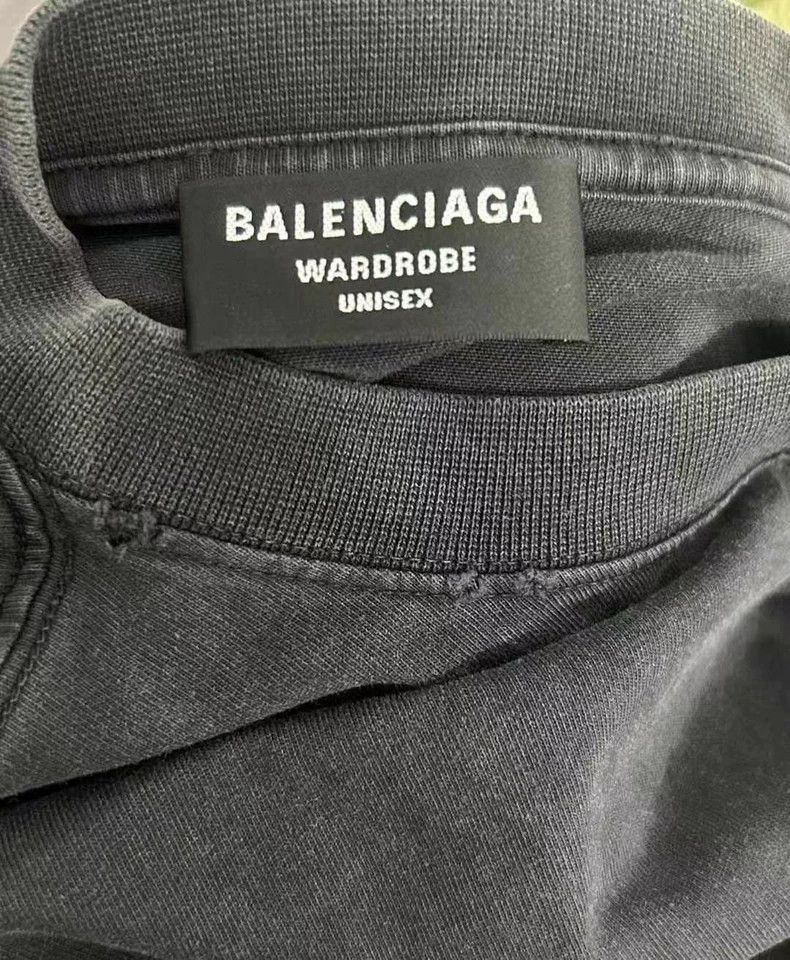 Balenciaga Balenciaga Washed Worn Alphabet Short Sleeve T-Shirt Size US S / EU 44-46 / 1 - 3 Thumbnail