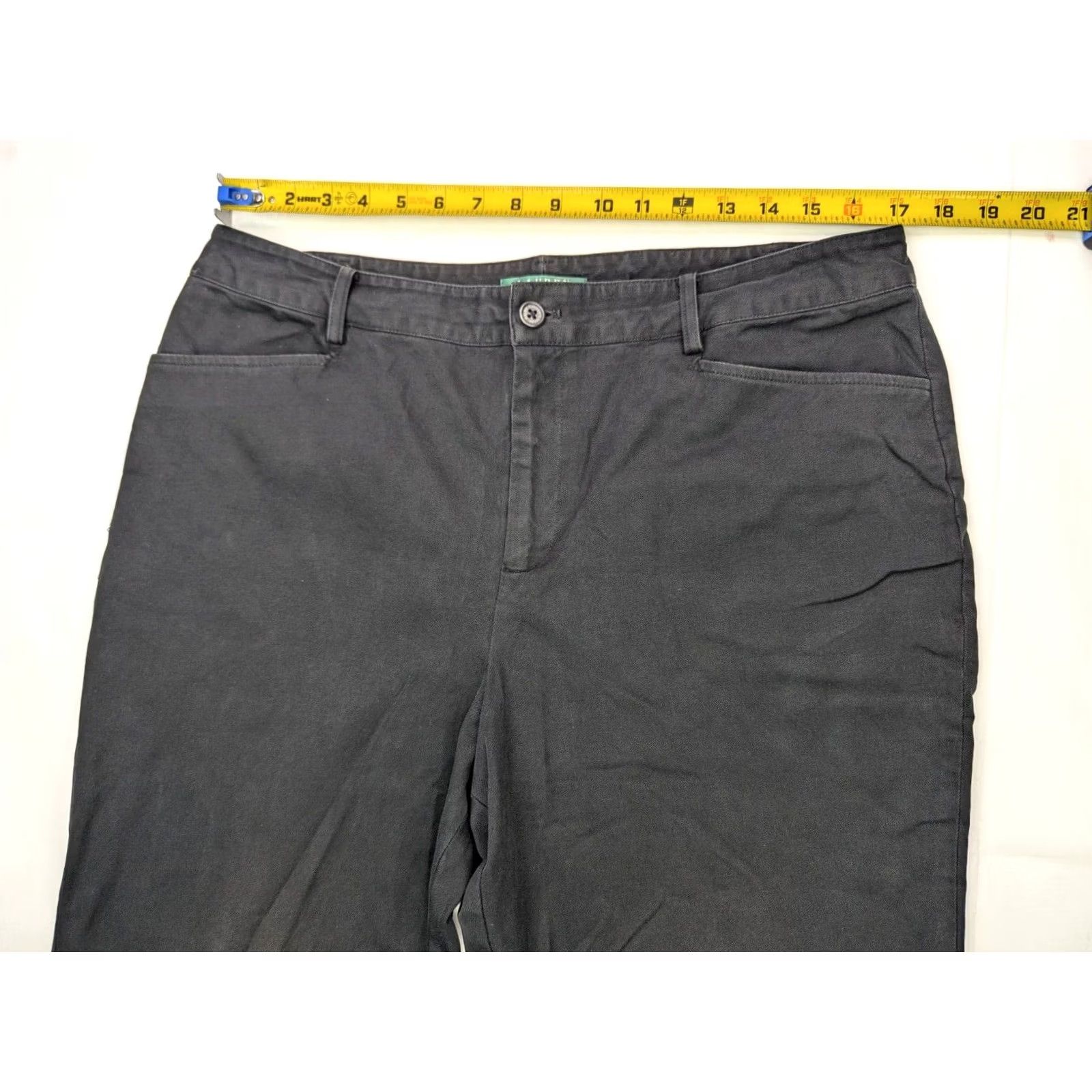 Ralph Lauren Lauren Ralph Lauren Black Denim Jeans Straight Leg High Rise 14 Women 35x29 90s Comfort Jeans Size 36" / US 14 / IT 50 - 5 Thumbnail