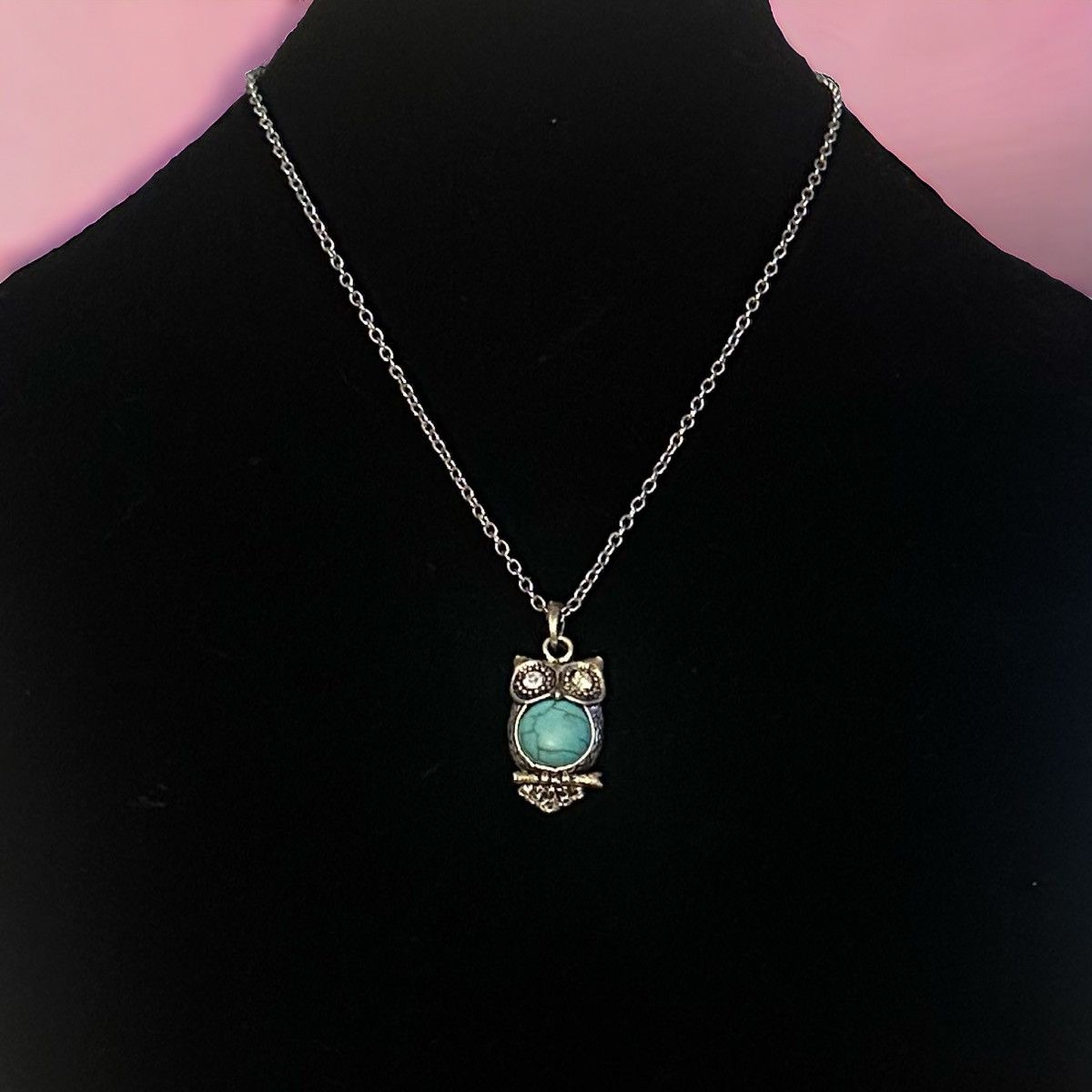 Other Turquoise owl pendant necklace Size ONE SIZE - 1 Thumbnail