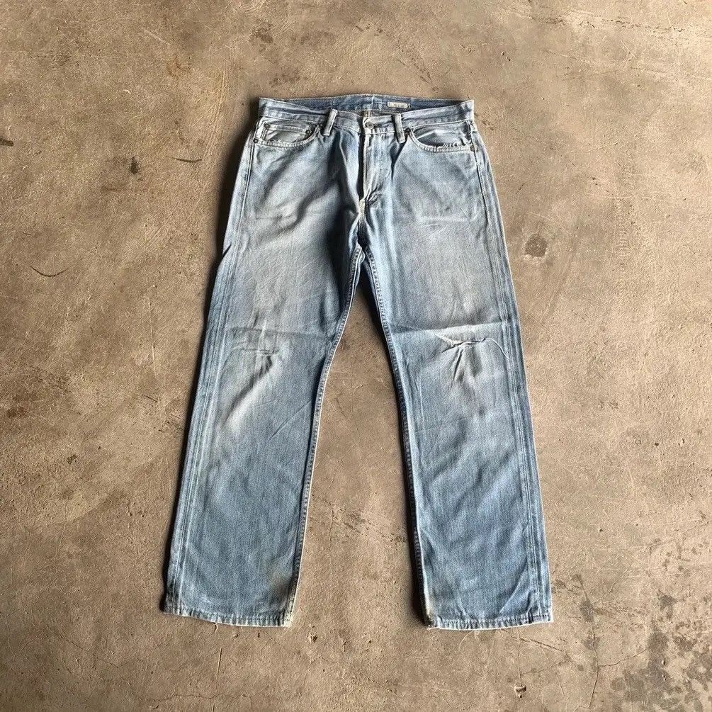 Polo Ralph Lauren PRL Polo Ralph Lauren Distressed Faded Jeans Ripped Denim Size US 33 - 1 Thumbnail