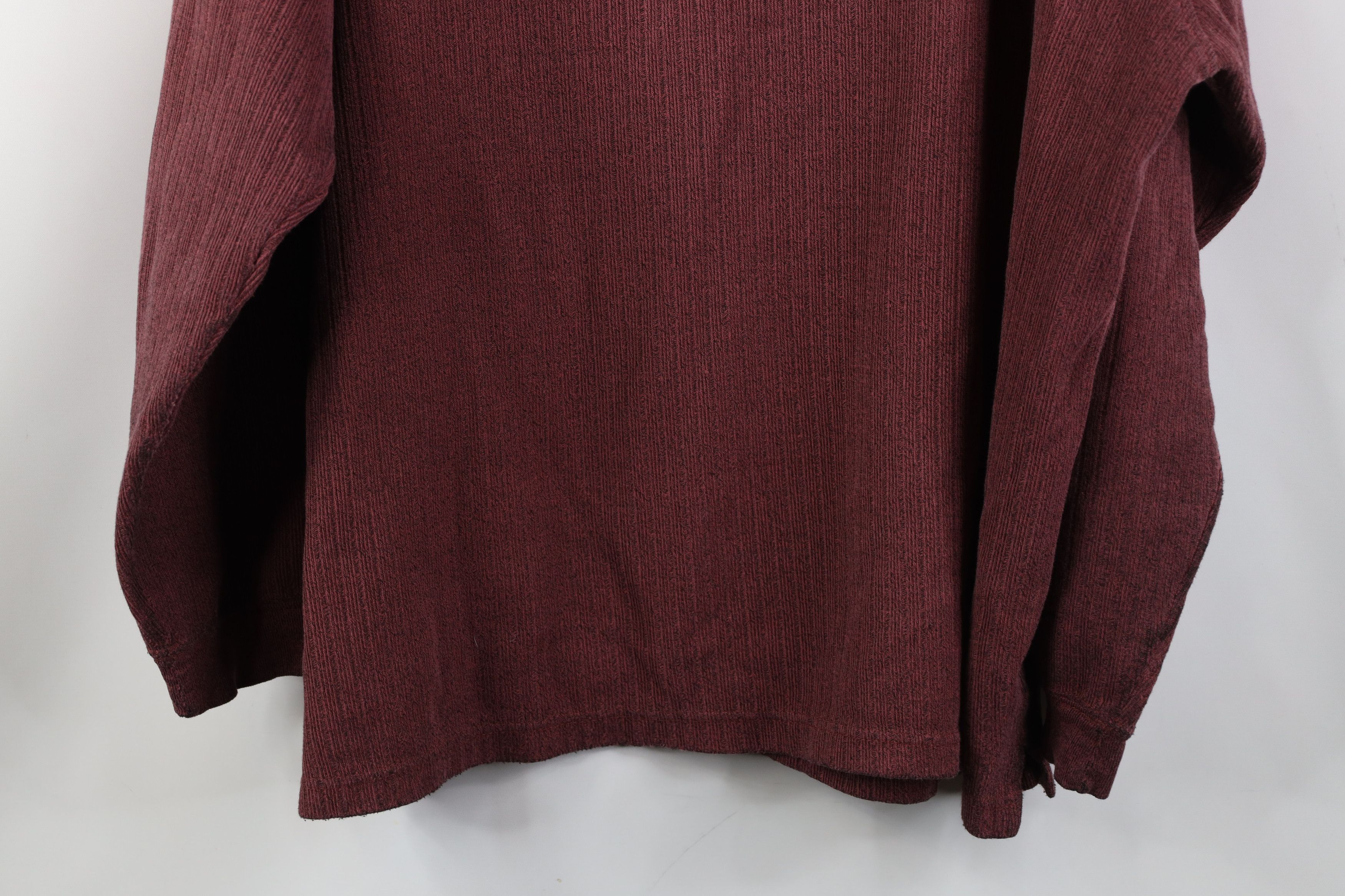 Vintage Vintage 90s Streetwear Heavy Knit Long Sleeve Henley T-Shirt Size US L / EU 52-54 / 3 - 12 Thumbnail
