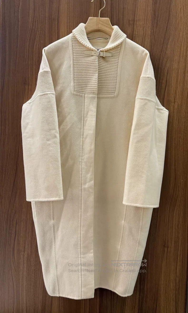 Hermes Hermes Beige Cashmere Coat Size XXS / US 00 / IT 34 - 1 Thumbnail