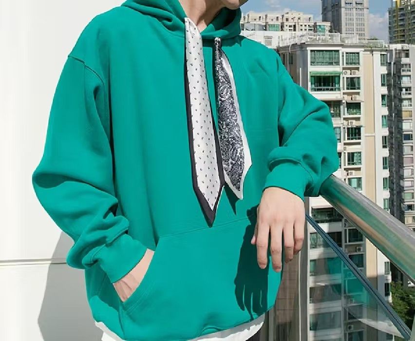 Japanese Brand Bandana Tie Green Pullover Hoodie Size US L / EU 52-54 / 3 - 1 Thumbnail