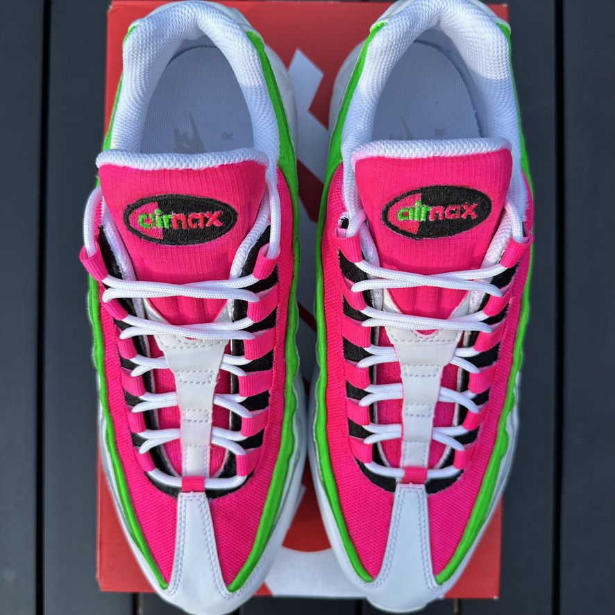 Nike Nike Air Max 95 Custom Watermelon - Pink/Green/White Size 10 Size US 10 / EU 43 - 16 Thumbnail
