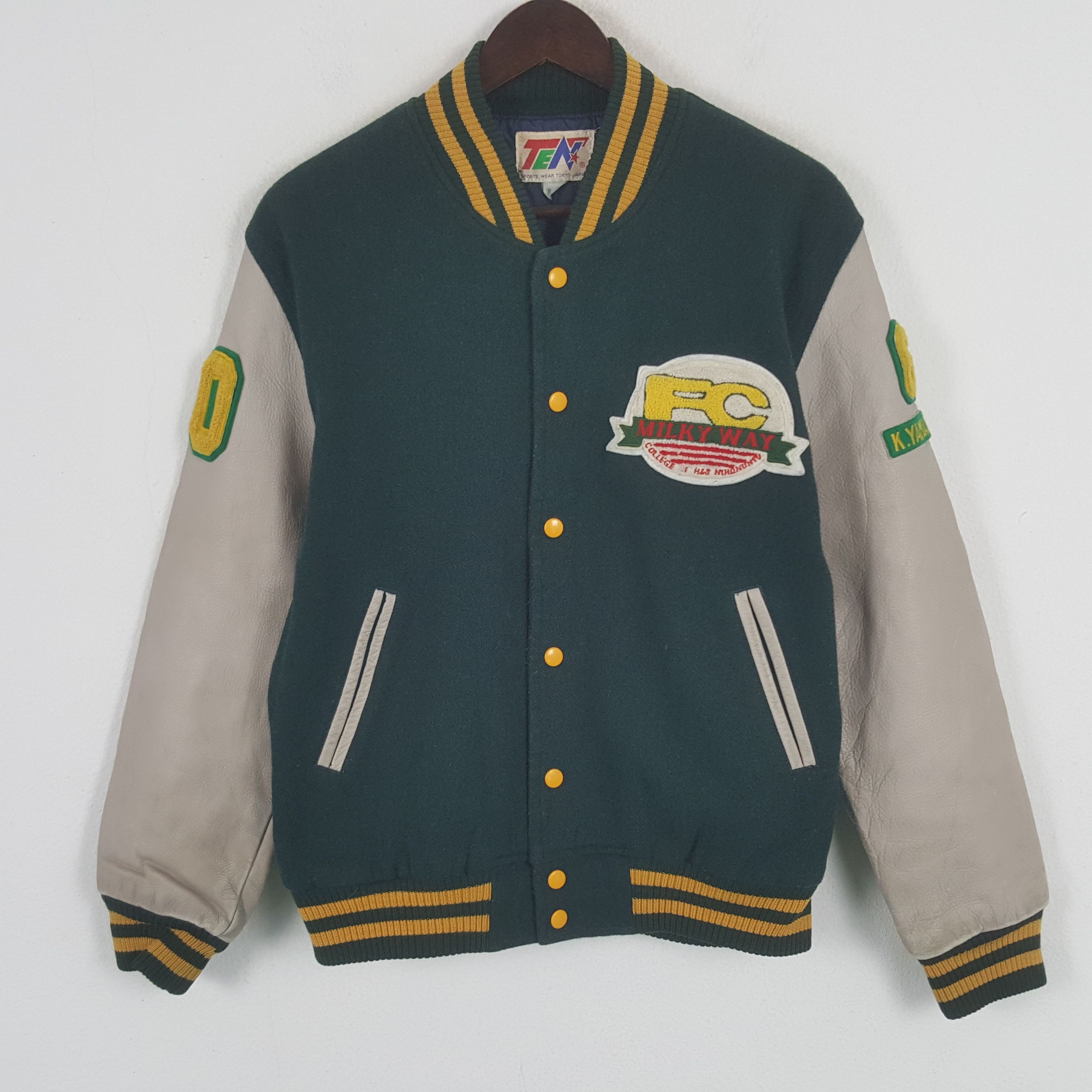 Japanese Brand × Vintage Vintage Football Club Milky Way Varsity Bomber Jacket Size US M / EU 48-50 / 2 - 3 Thumbnail