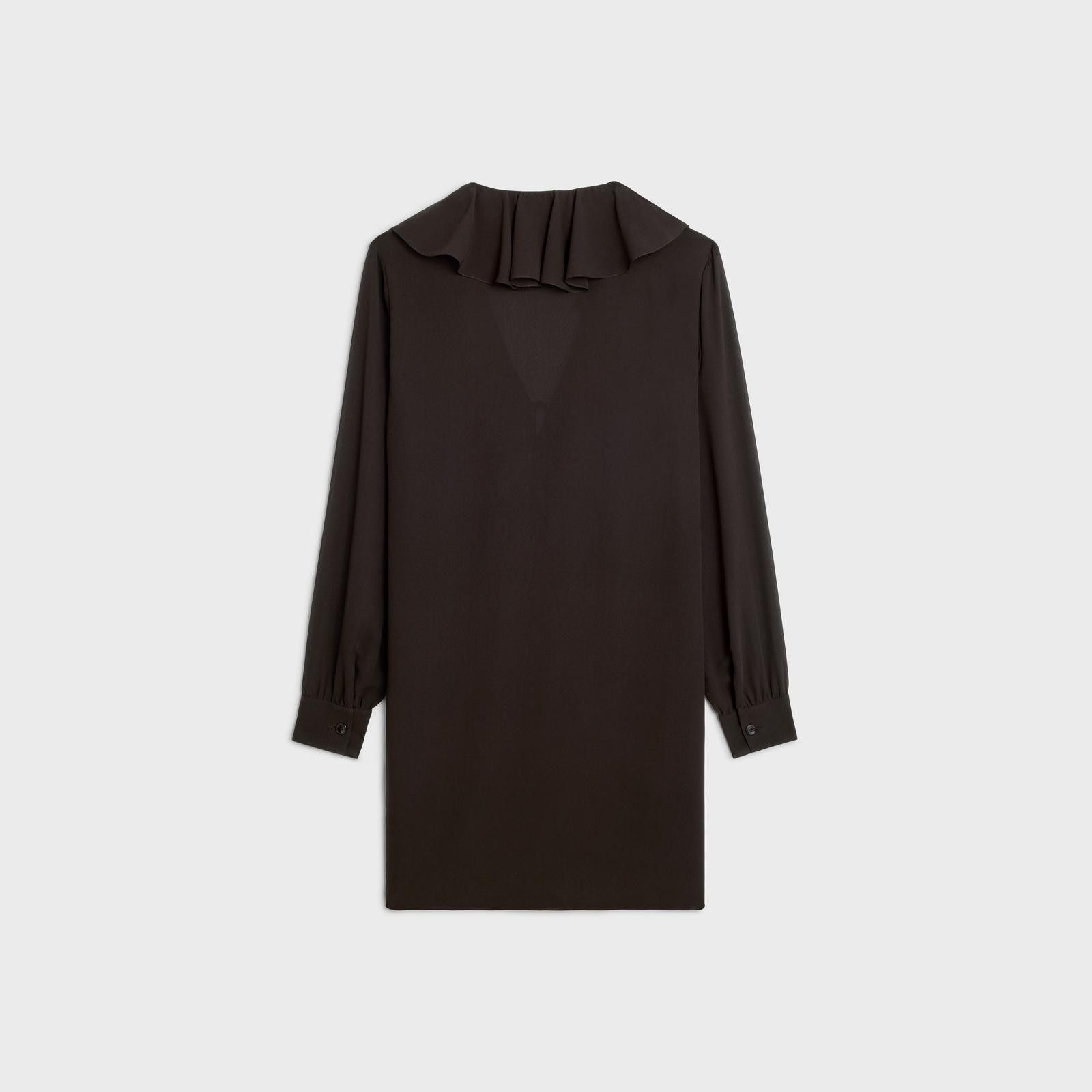 Celine o1w1db10125 2R78I856C Silk Georgette Mini Dress Size M / US 6-8 / IT 42-44 - 2 Thumbnail