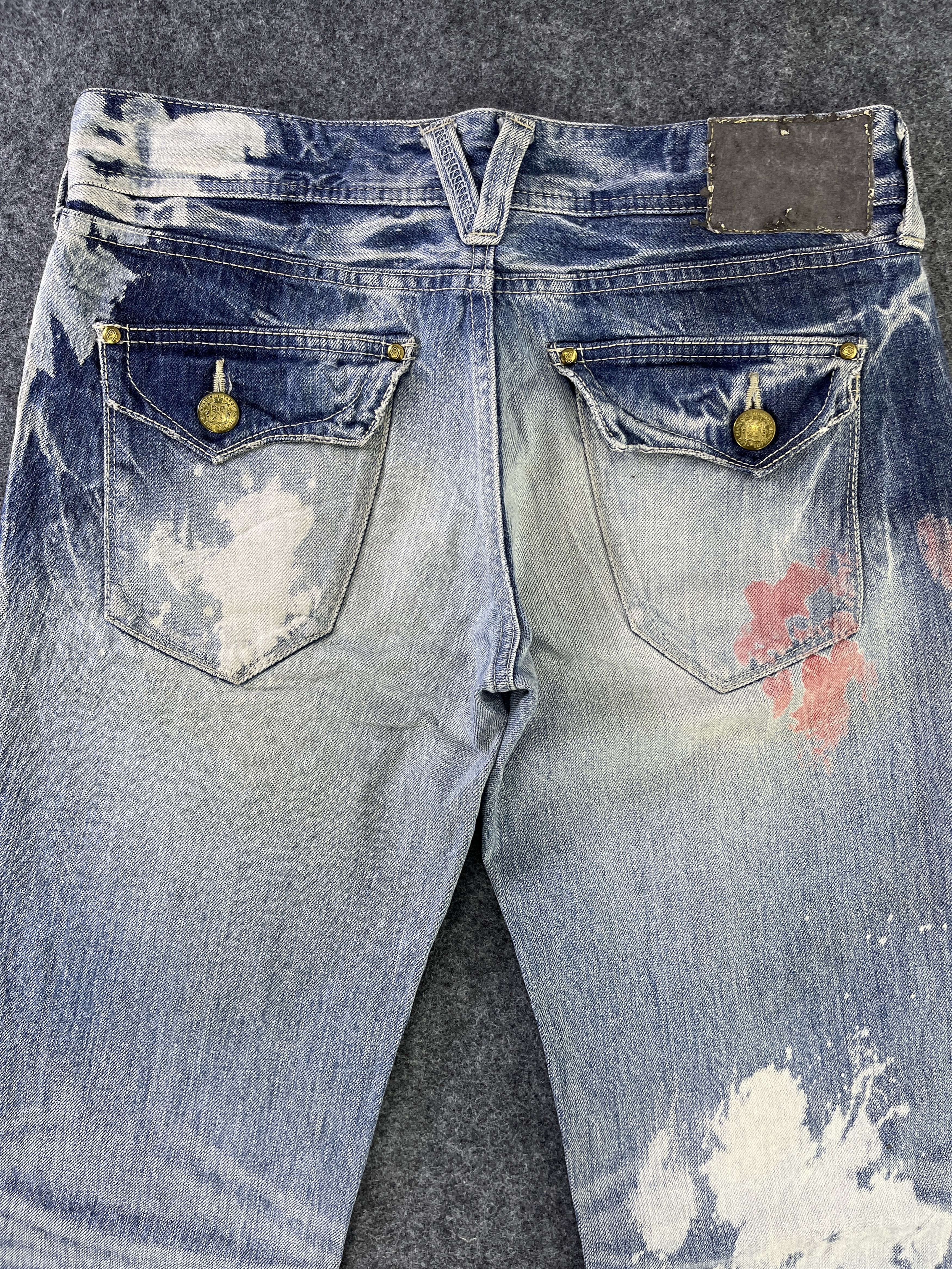 Vanquish Vanquish Paint Splashes Jeans Flare Denim - J939 Size 32" / US 10 / IT 46 - 4 Thumbnail