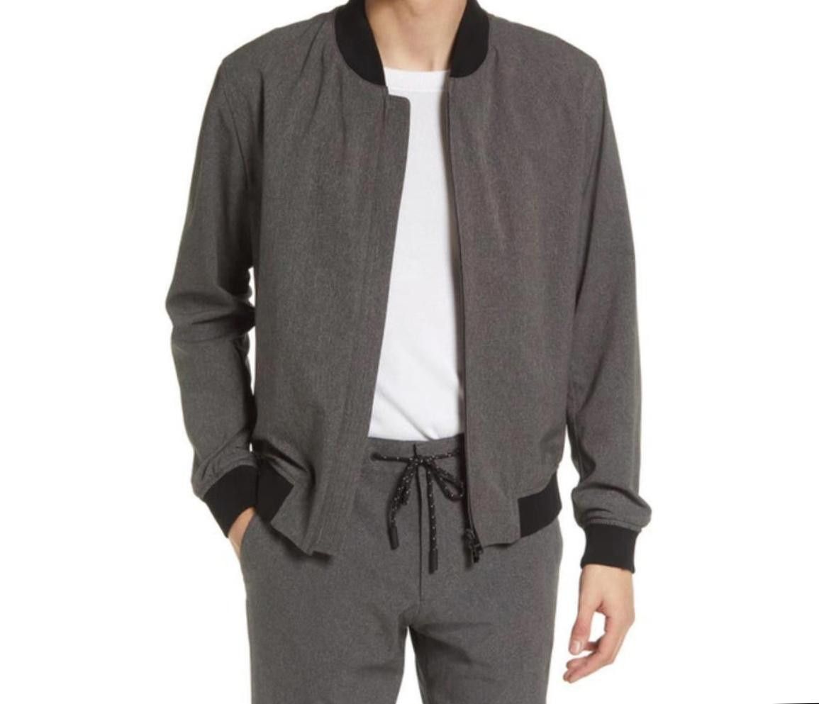Designer HUGO BOSS Slim Fit Jersey Bomber Jacket Size US XL / EU 56 / 4 - 1 Thumbnail