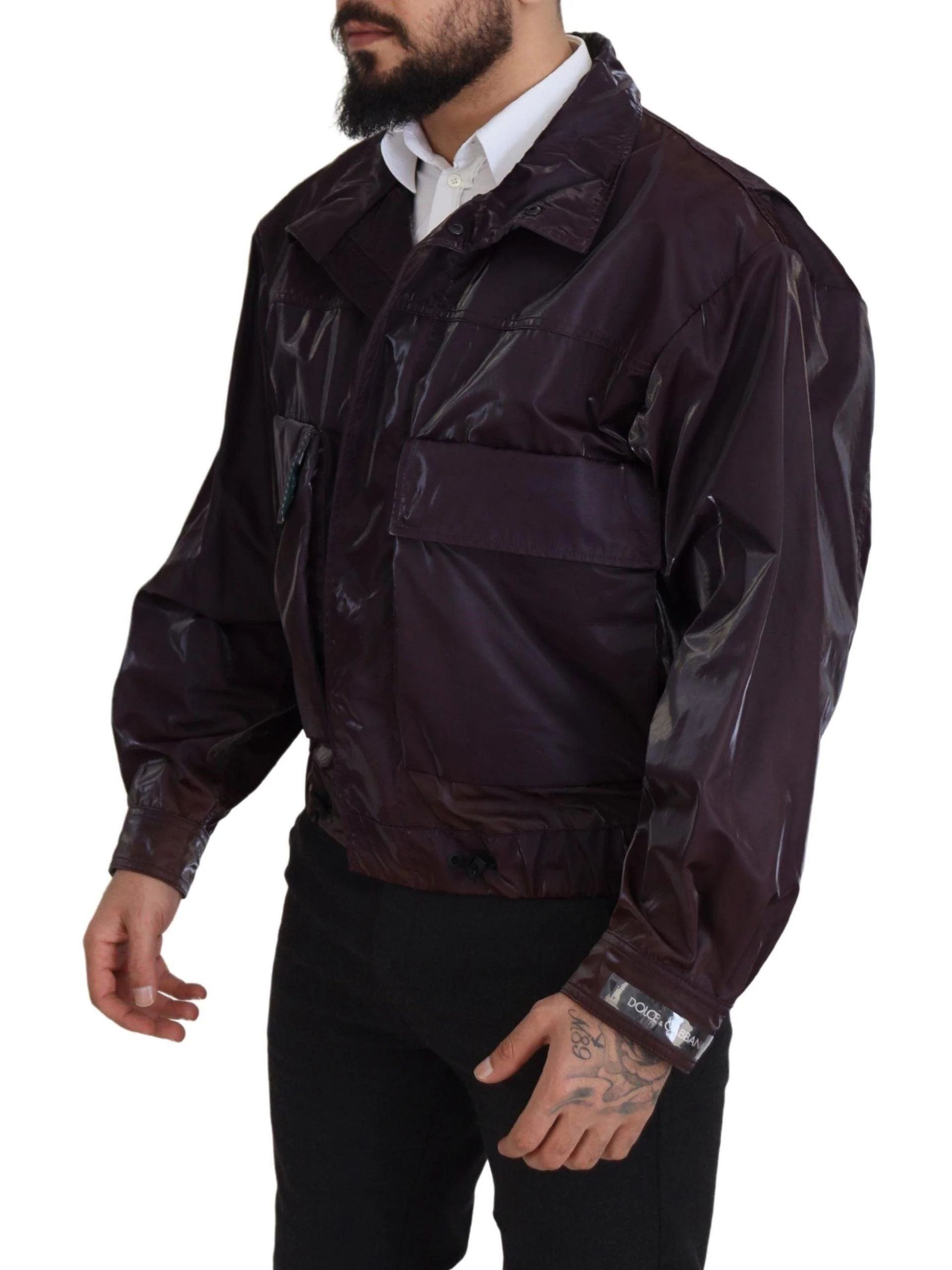 Dolce & Gabbana o1y0125 Shell Casual Jacket in Purple Size US L / EU 52-54 / 3 - 2 Thumbnail