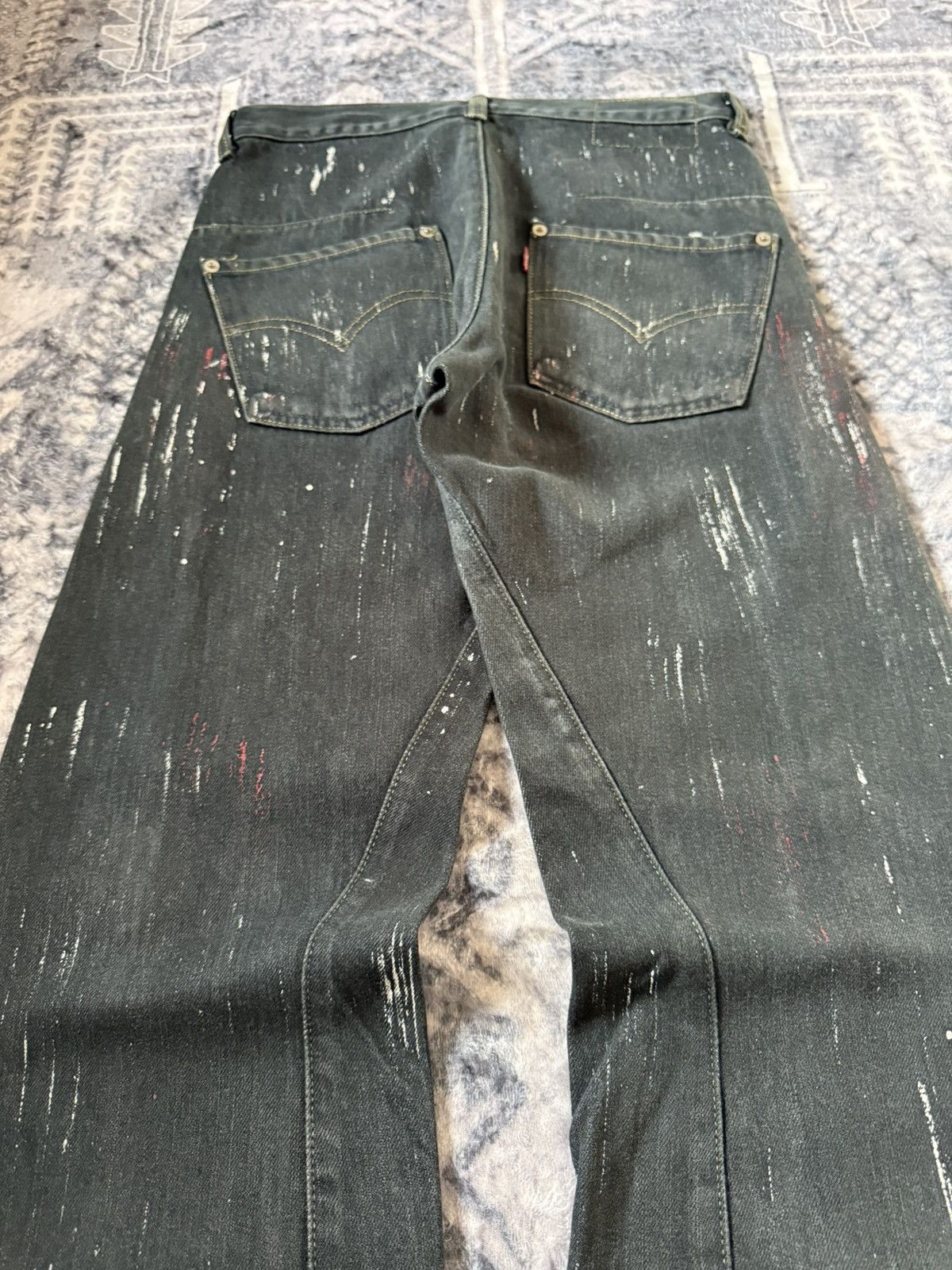 Levi's Vintage Levis Engineered Matrix Digital Rain Painted Jeans Size US 29 - 12 Thumbnail
