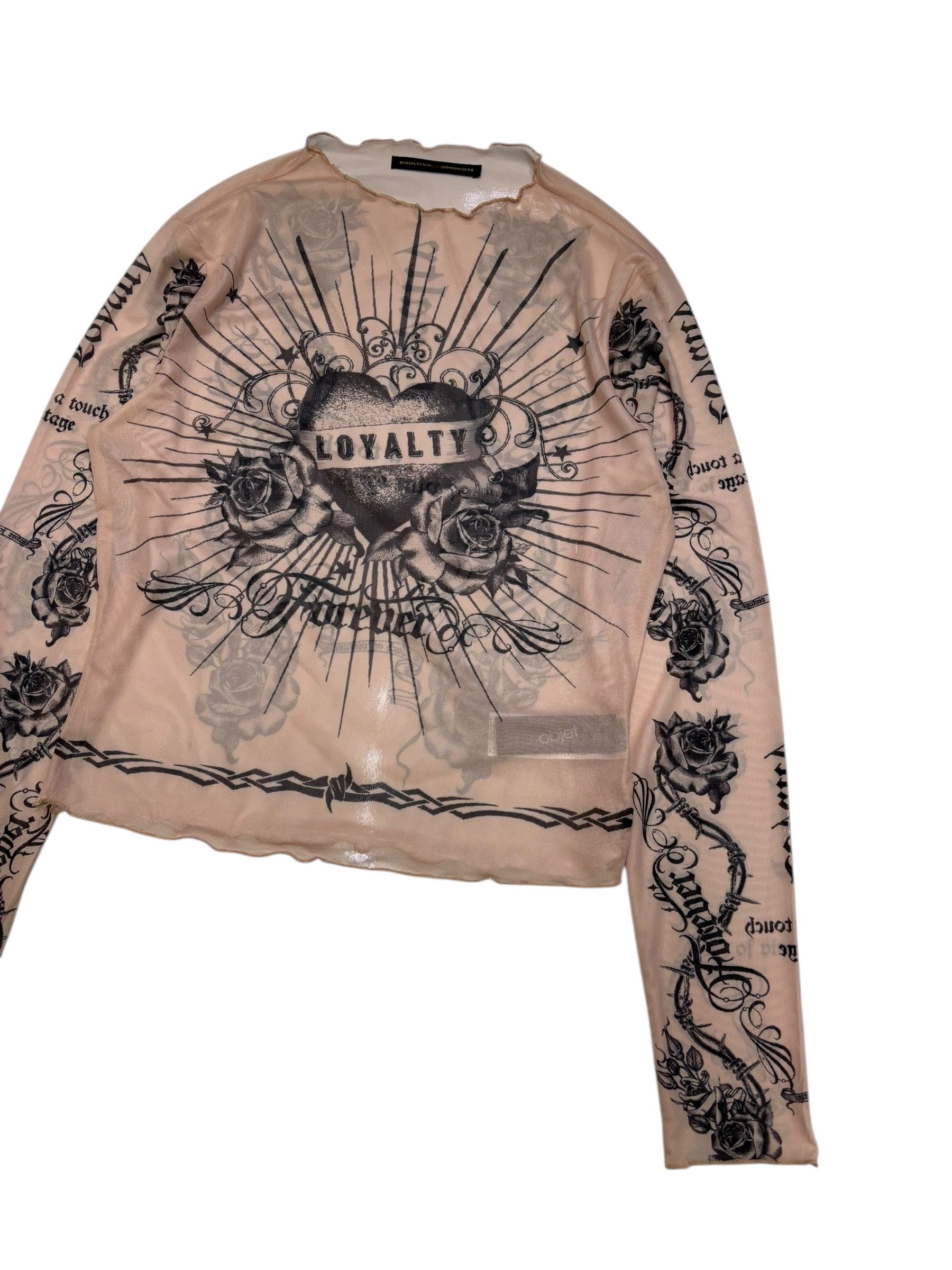 🔥GAULTIER HOMME OBJET GOTHIC MESH SHIRT