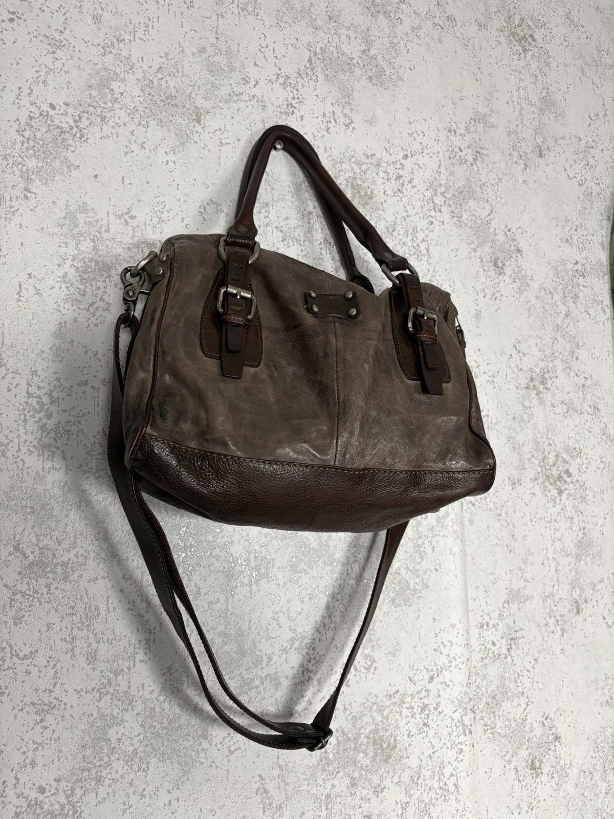A.S.98 A.S.98 AirStep Archive Brown Leather Satchel Shoulder Bag Size ONE SIZE - 4 Thumbnail