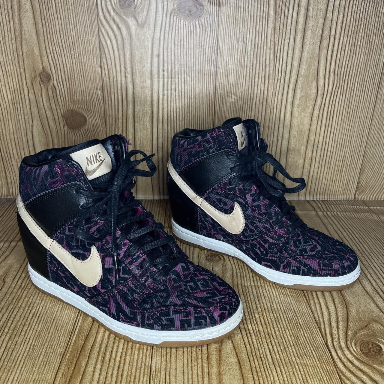 Nike Nike Dunk Sky High top Premium Purple Tribal Wedge Aztec Size US 6.5 / IT 36.5 - 2 Thumbnail
