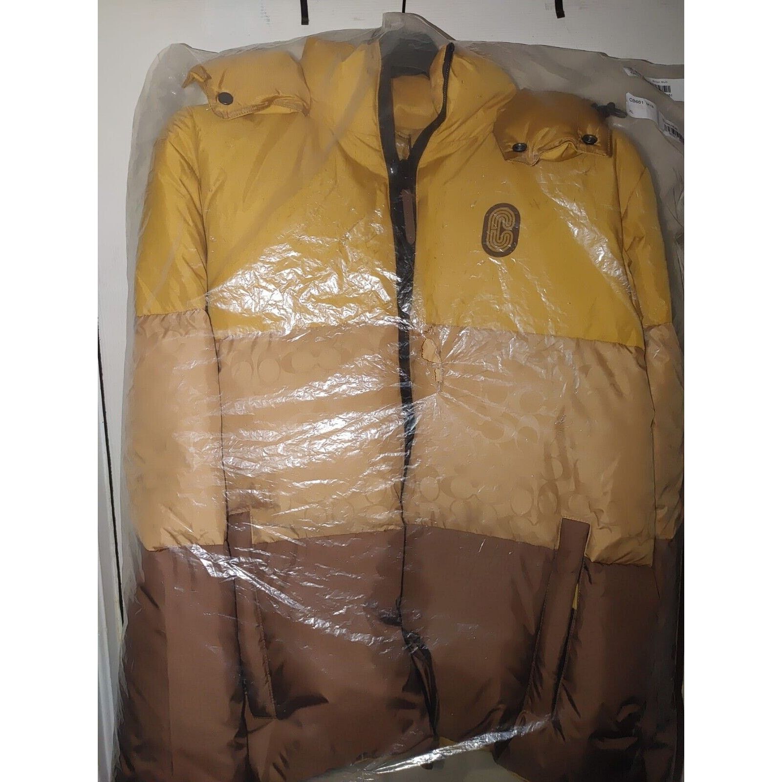 Coach Coach Men's Colorblock Down Jacket Yellow Multi Size XL $650 Size US XL / EU 56 / 4 - 8 Thumbnail
