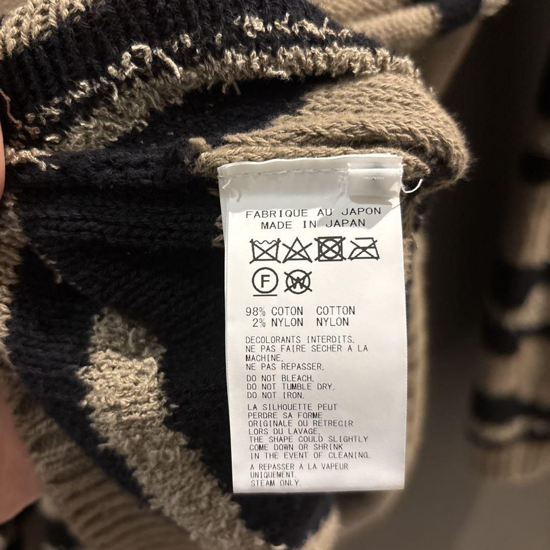 Yohji Yamamoto yohji yamamoto POUR HOMME 24ss COLOR-BLOCKED striped knit Size US L / EU 52-54 / 3 - 4 Thumbnail