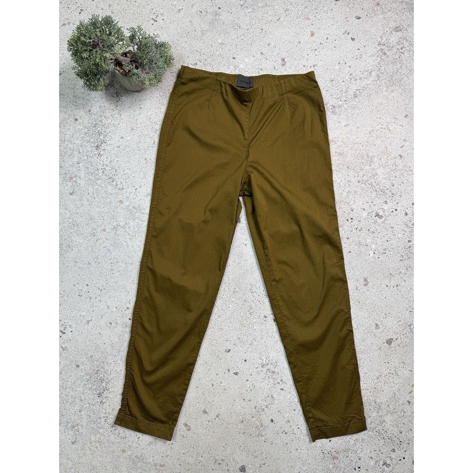 Oska Women’s Trousers Pants Avant Garde Size 3 Beige Us 12