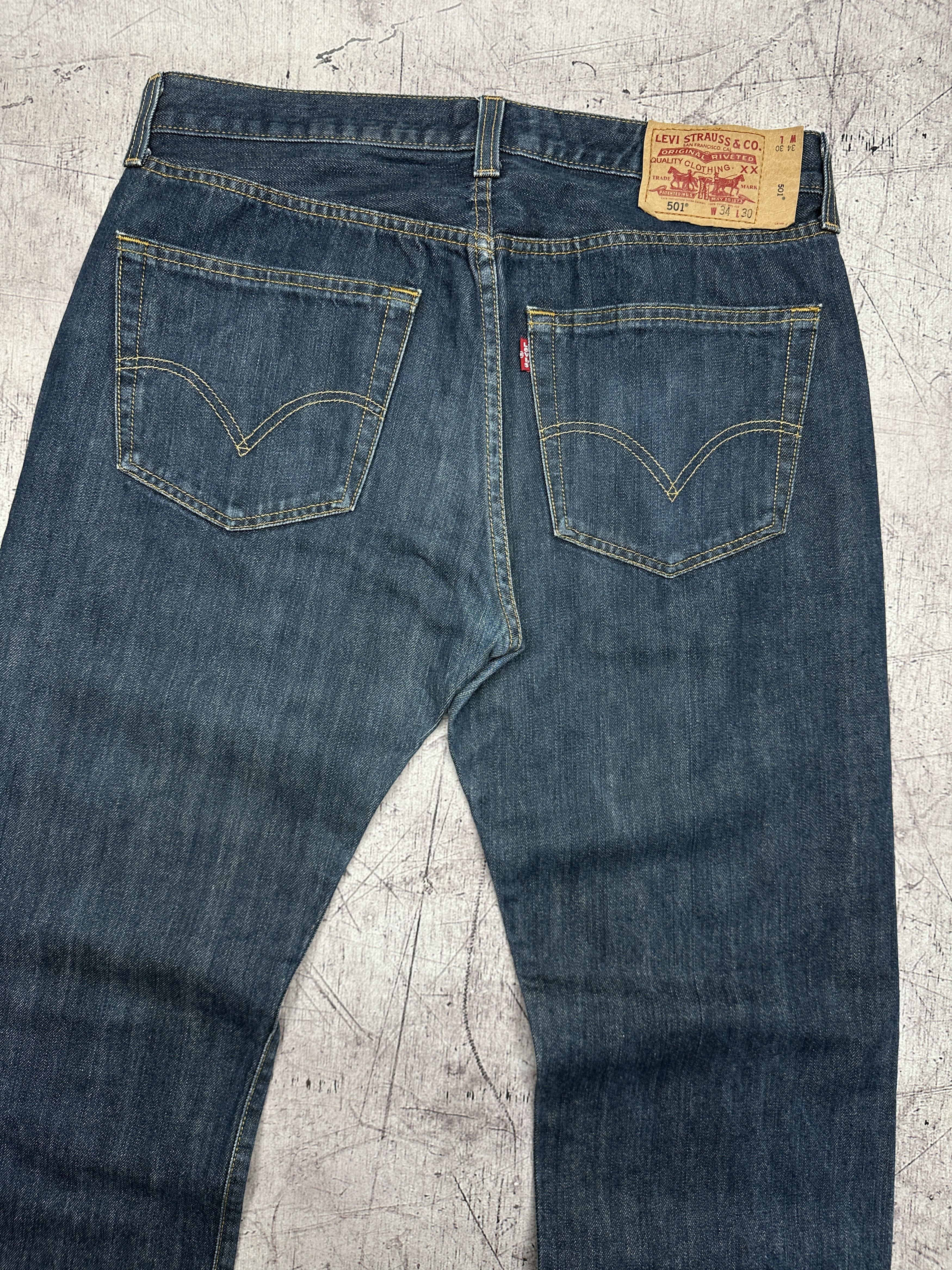 Levi's Levi's 501 Mens Denim Pants Jeans Size 34 x 30 Size US 34 / EU 50 - 2 Thumbnail