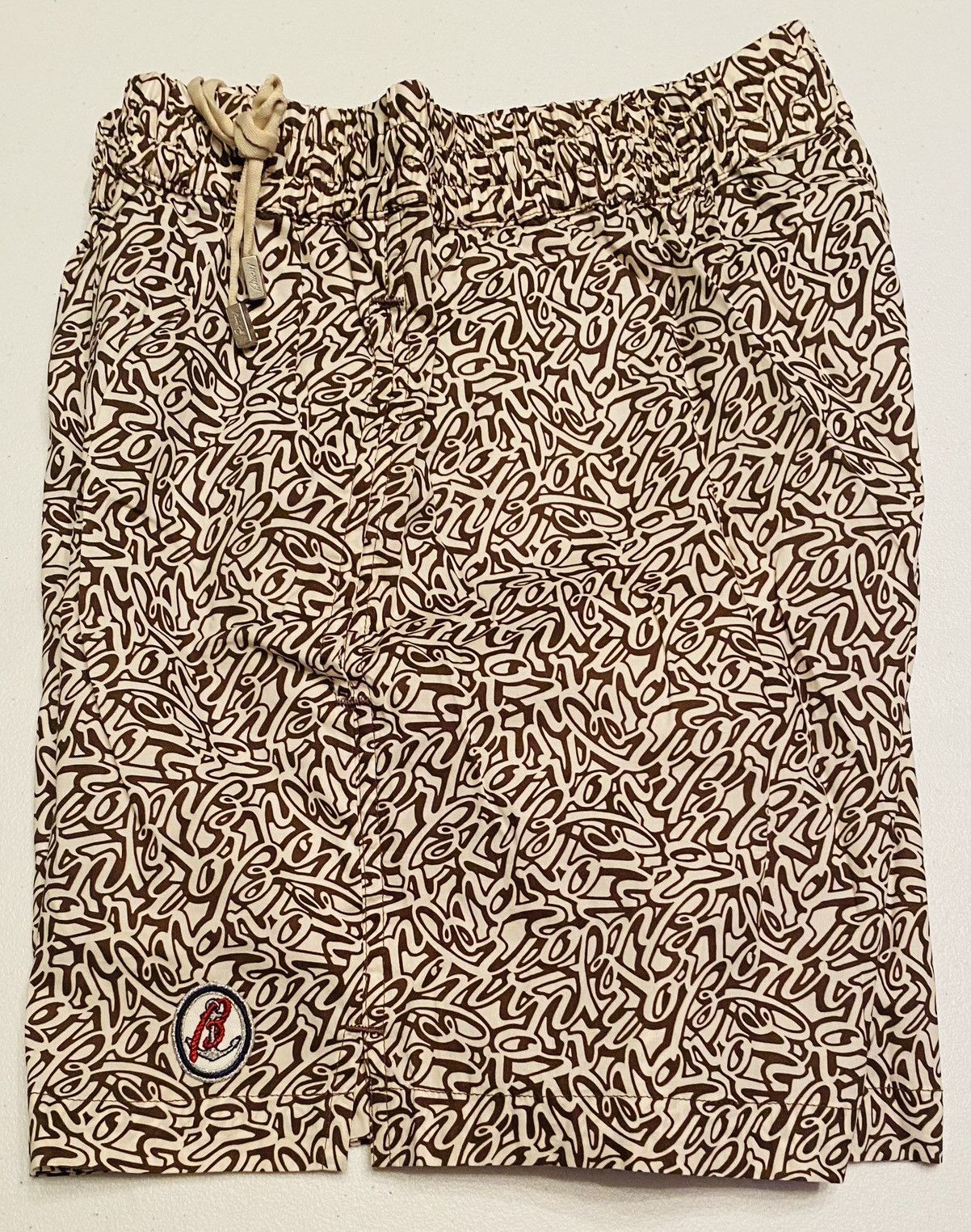 Brioni Brioni 🇮🇹 Oxblood Logo Script SeaMaster Resort Swim Trunk NWT Size US 34 / EU 50 - 8 Thumbnail