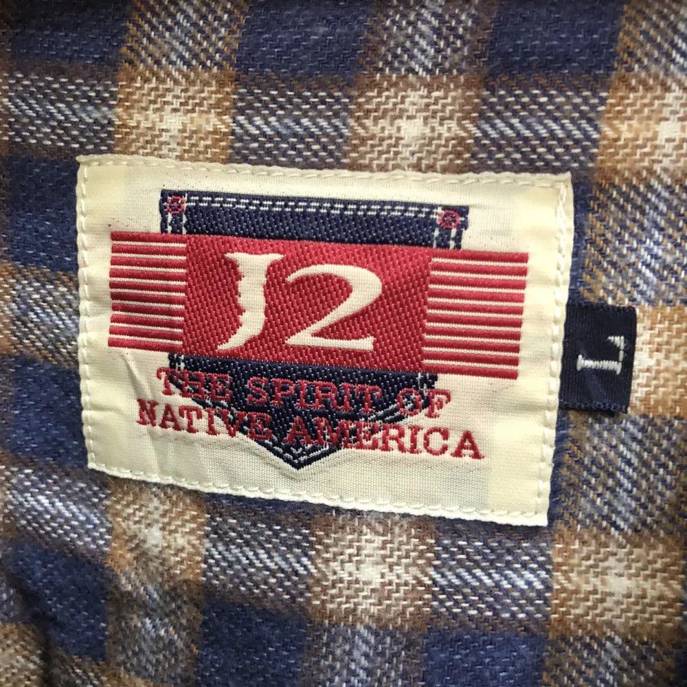 Vintage Vintage j2 Plaid Tartan Flannel Shirt 👕 Size US M / EU 48-50 / 2 - 3 Thumbnail