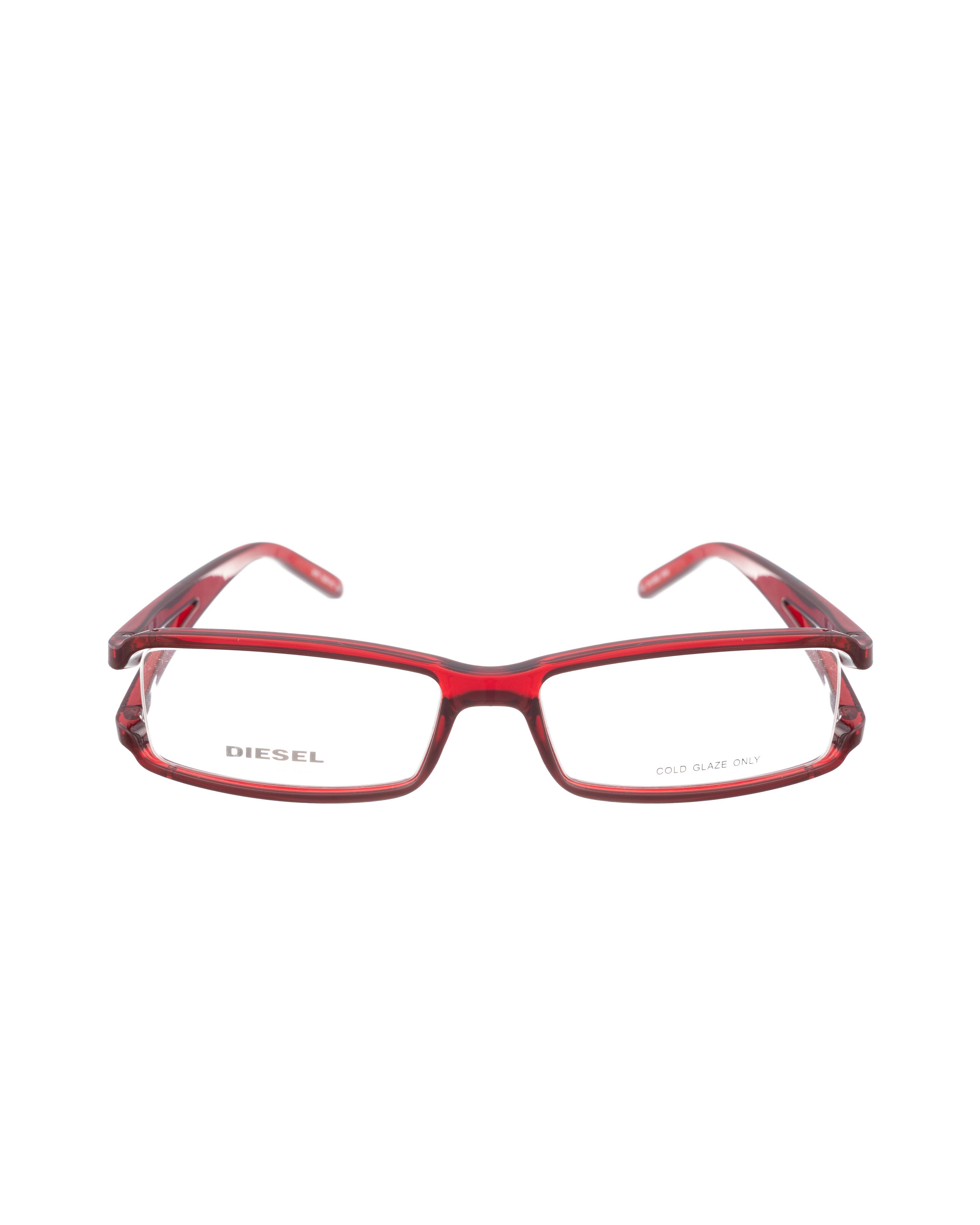 Diesel Diesel 90s Burgundy Glasses with Cut Outs Details Size ONE SIZE - 2 Thumbnail
