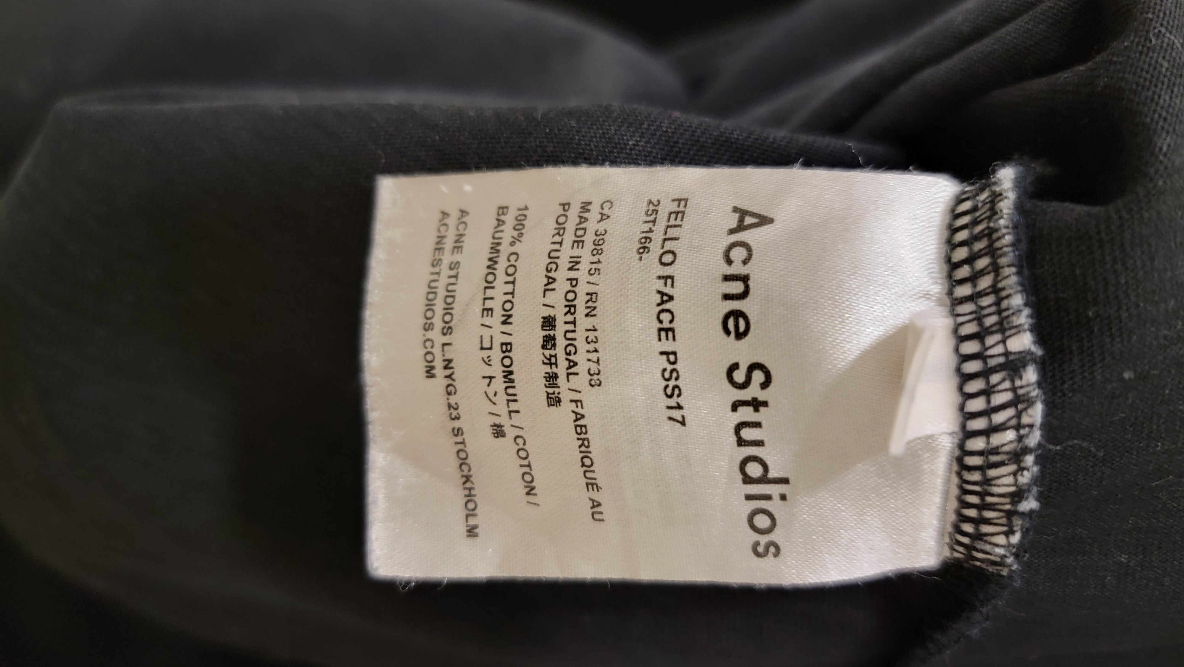 Acne Studios Fello Face tee Size US S / EU 44-46 / 1 - 5 Thumbnail