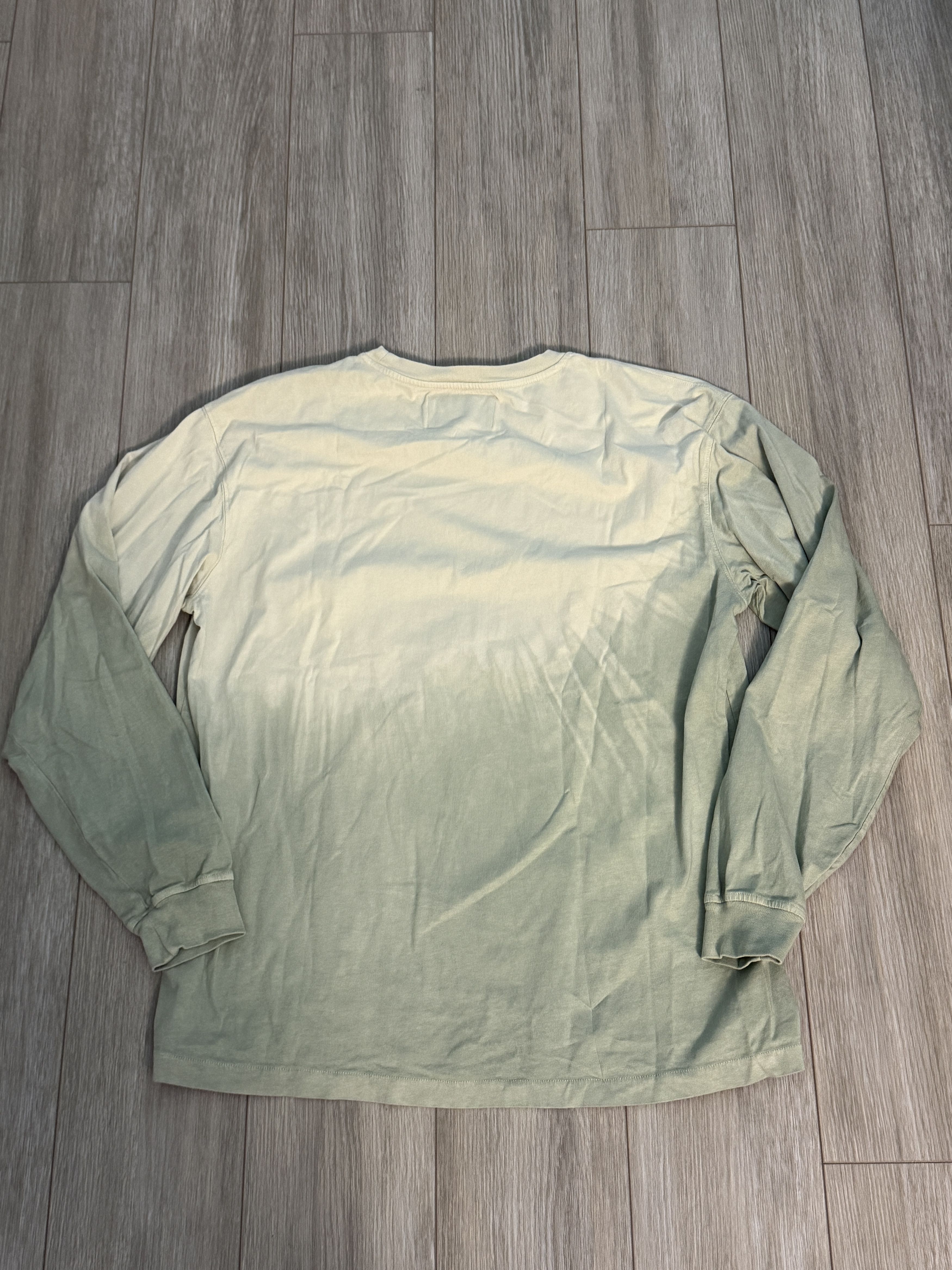 Frame FRAME Long Sleeve Dip Dye Shirt Green Ombre Size L Worn Once Size US L / EU 52-54 / 3 - 2 Thumbnail