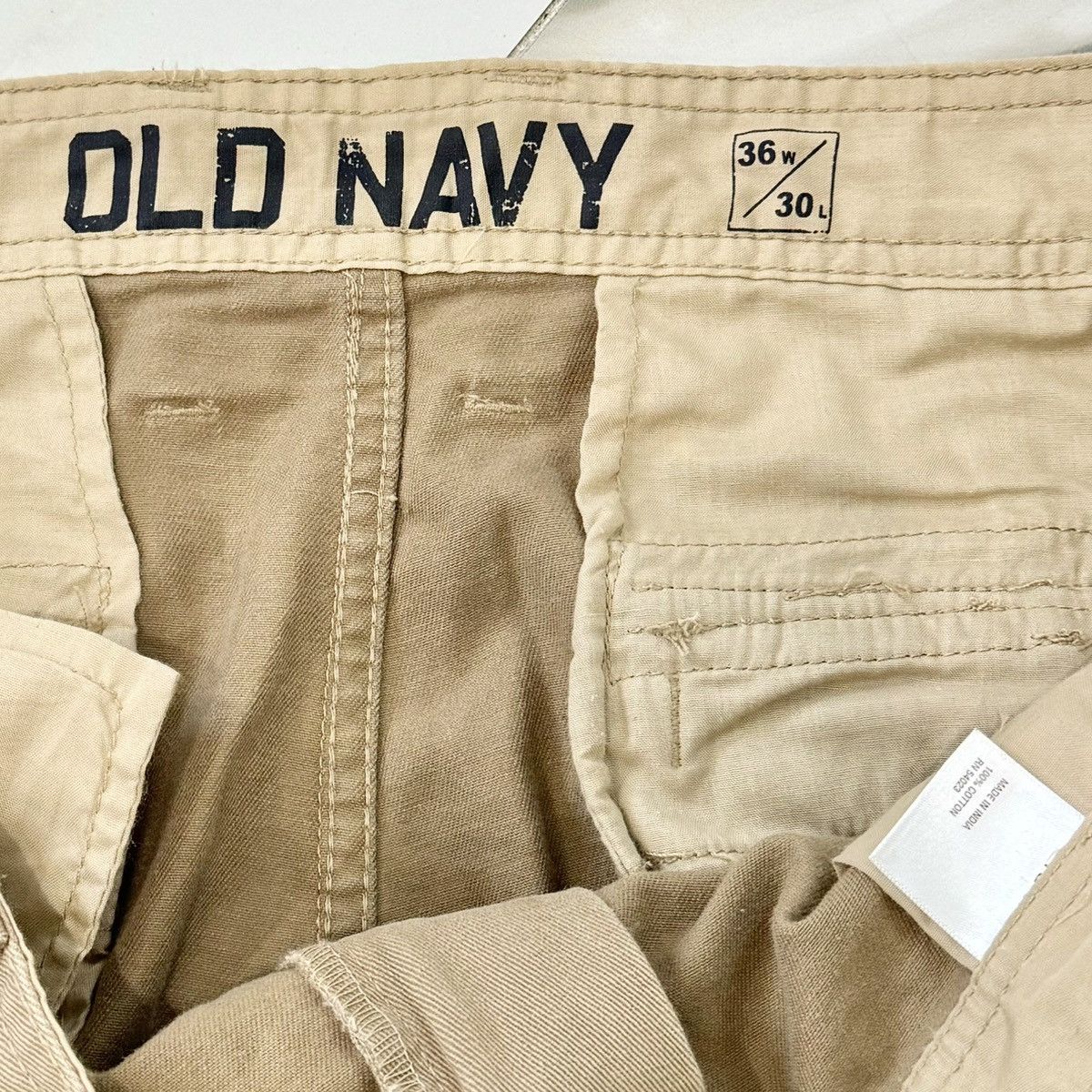 Vintage VINTAGE BAGGY CARGO OLD NAVY PANTS! Size US 36 / EU 52 - 9 Thumbnail