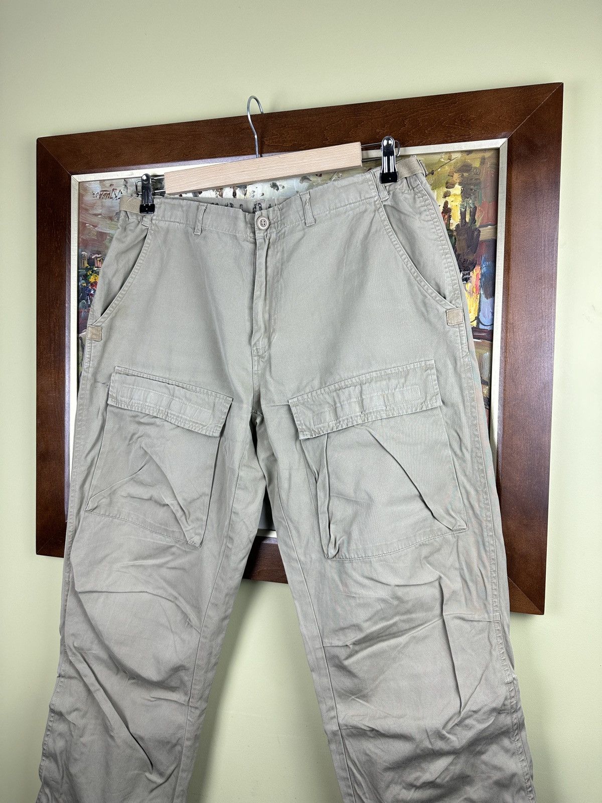 Japanese Brand Vintage 2000s cargo parachute wide trousers pants Size US 36 / EU 52 - 2 Thumbnail
