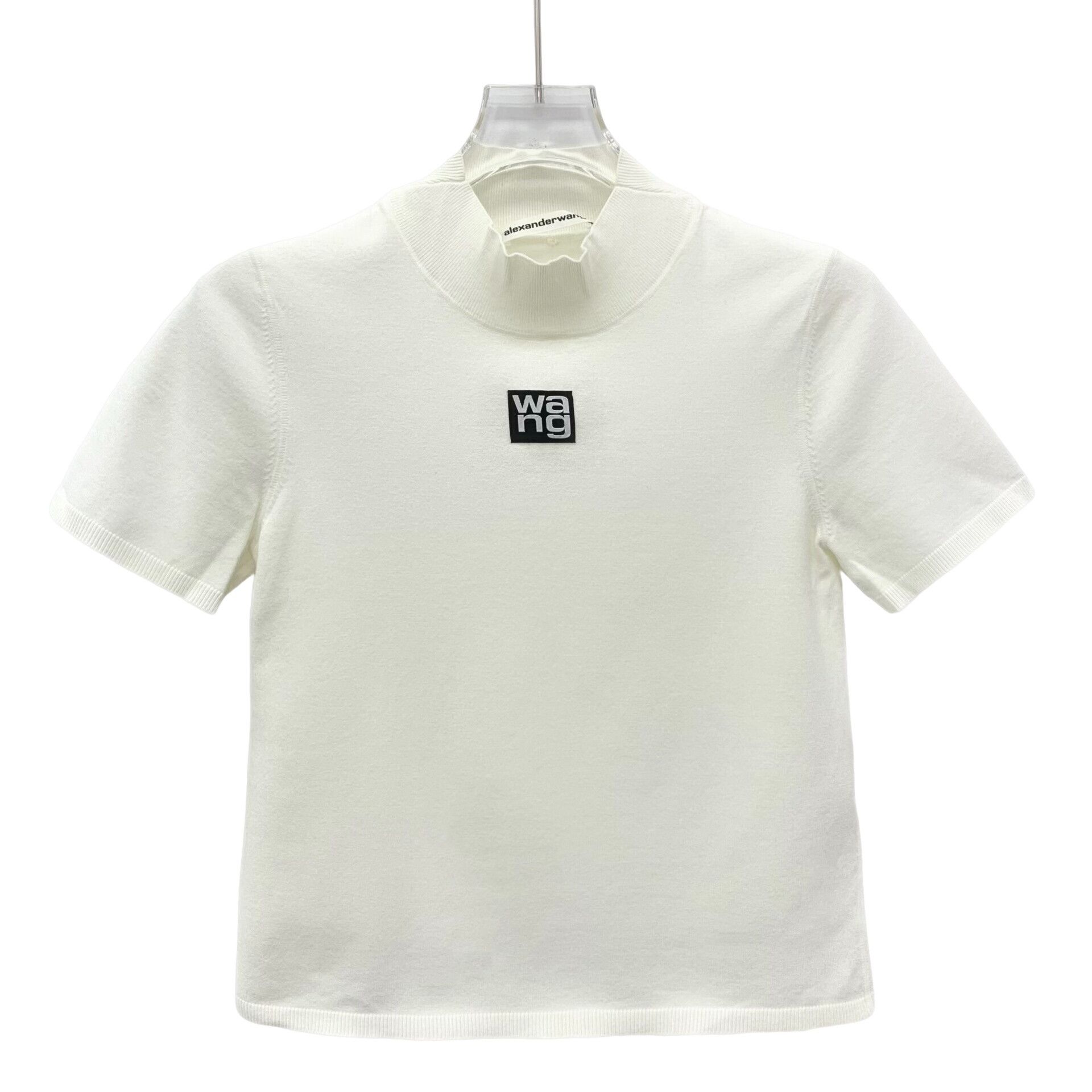 Alexander Wang Alexander Wang Mock Neck Logo T-Shirt S Size S / US 4 / IT 40 - 1 Thumbnail