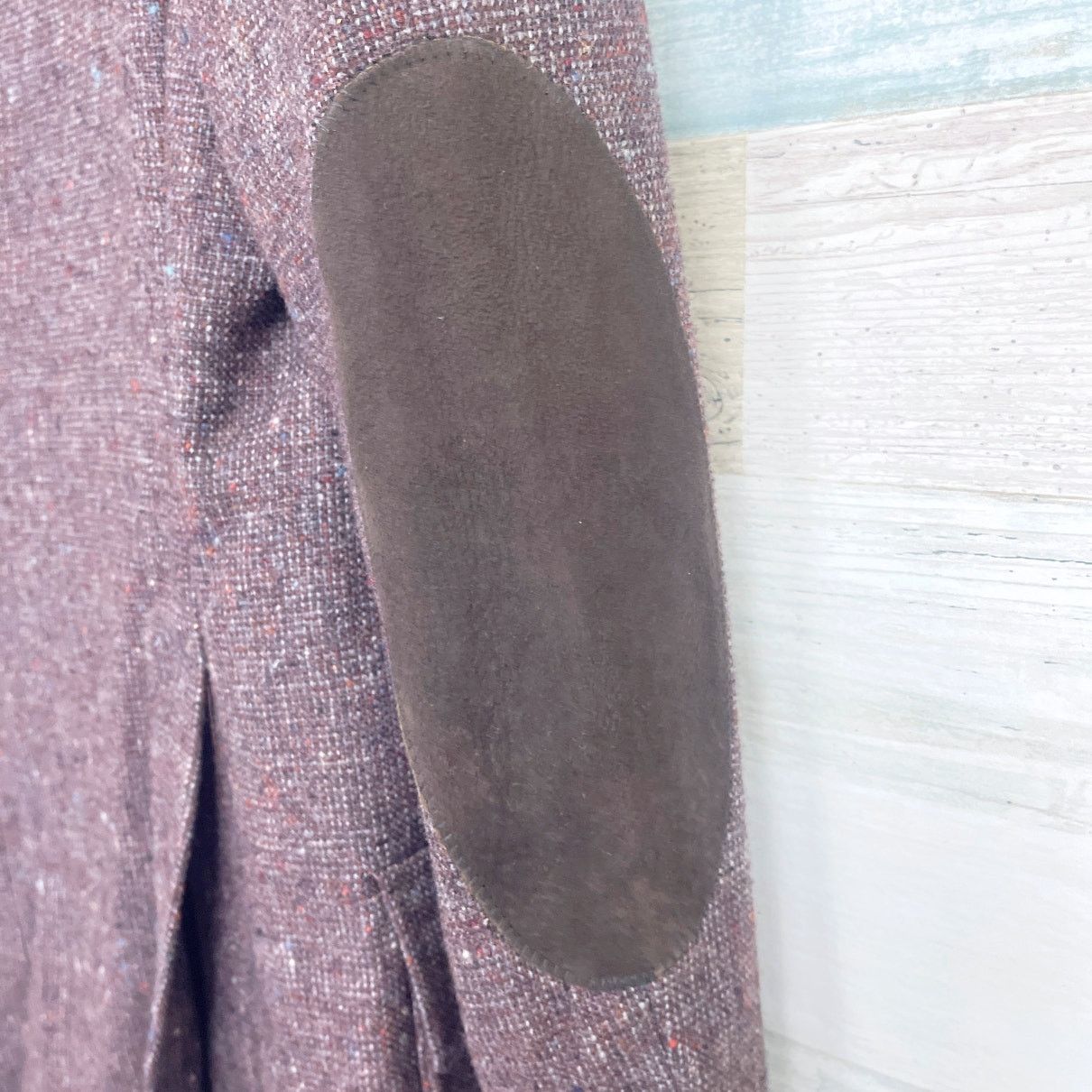 Other Fioravanti Tweed Sport Coat Brown Patch Pocket Mens 40L Size 40L - 10 Thumbnail