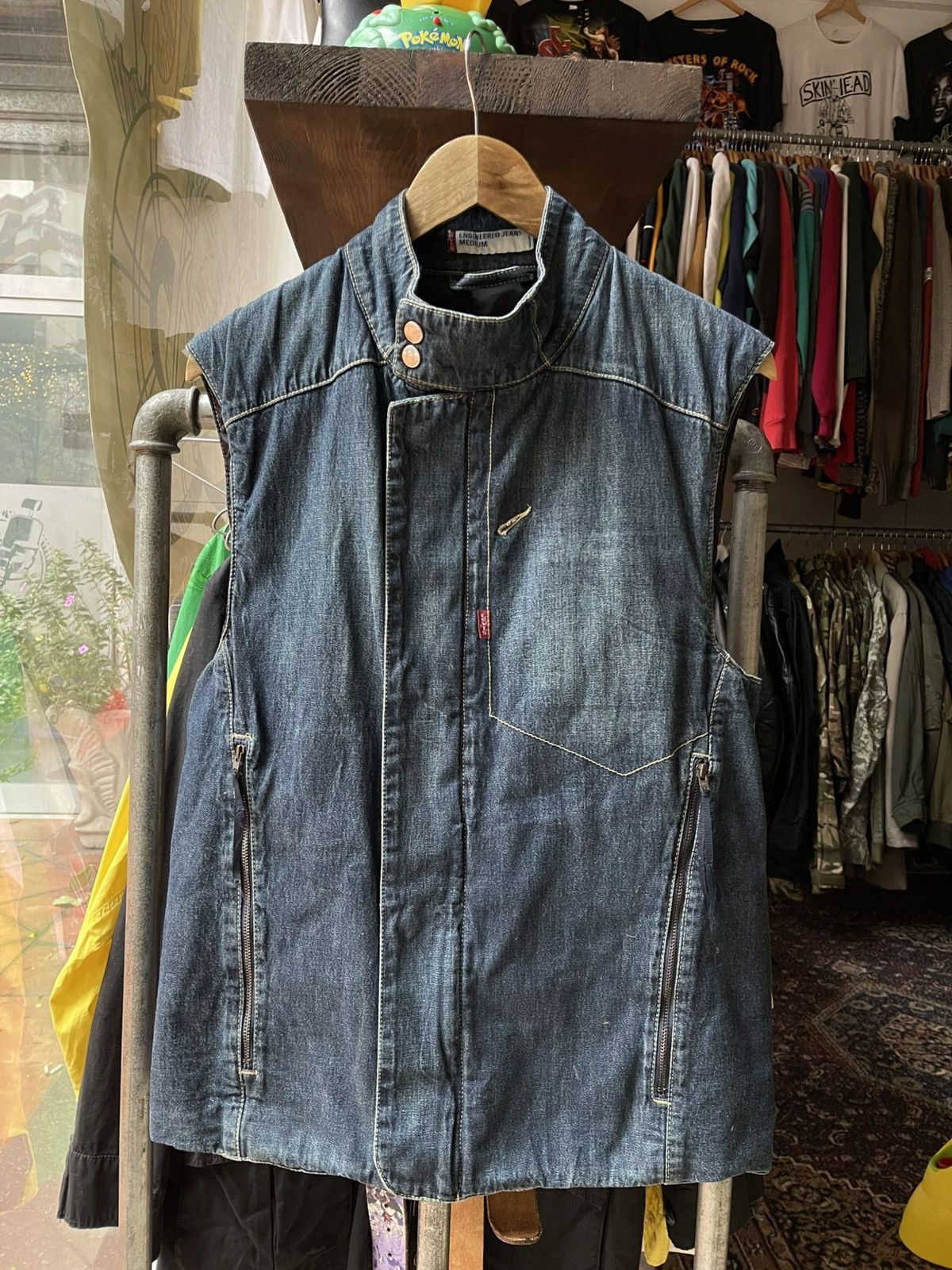 Levi's Levis Engineered Jeans Denim Vest rare y2k Size US M / EU 48-50 / 2 - 1 Thumbnail