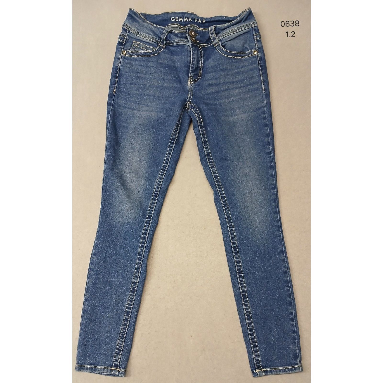 Other gemma Rae (7/28) Womens Skinny Straight Fit Blue Denim Jeans Size 26" / US 2 / IT 38 - 1 Thumbnail