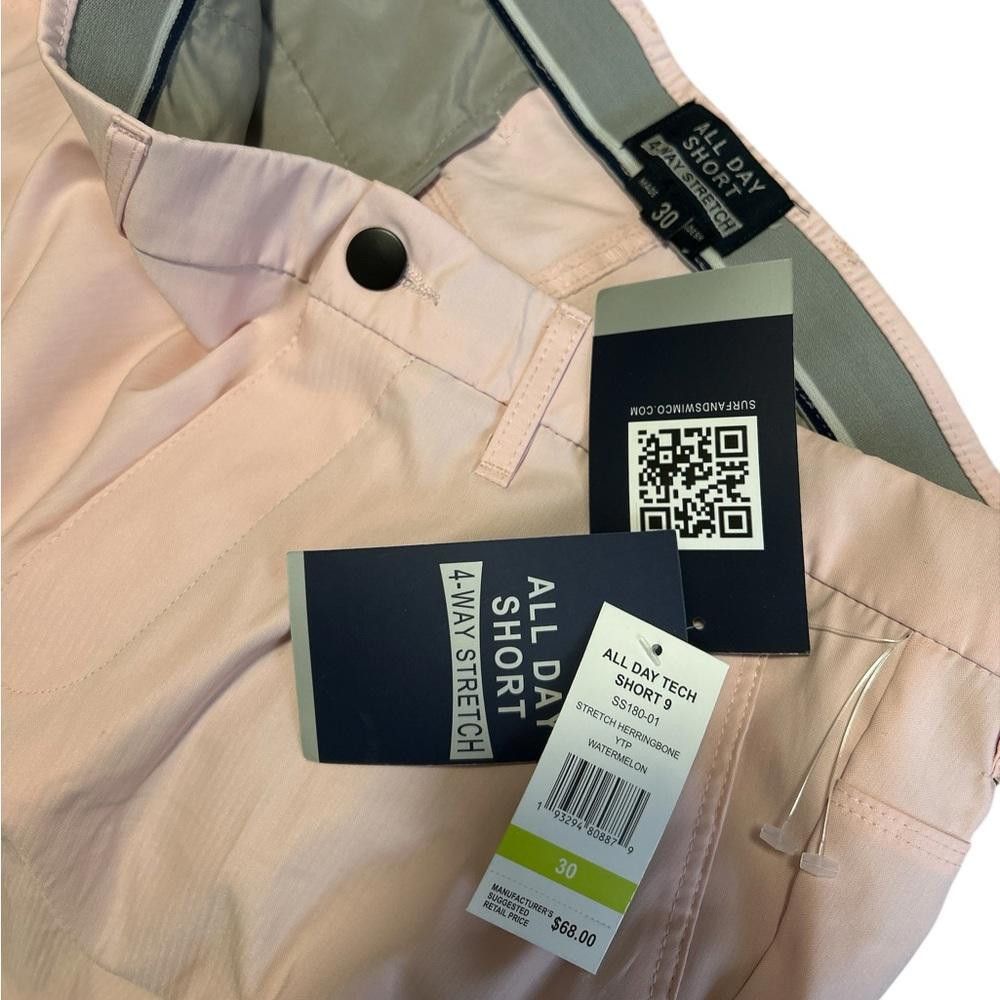 Designer BNWT Men's Pink All Day Tech Shorts Size 30 Size US 30 / EU 46 - 5 Thumbnail