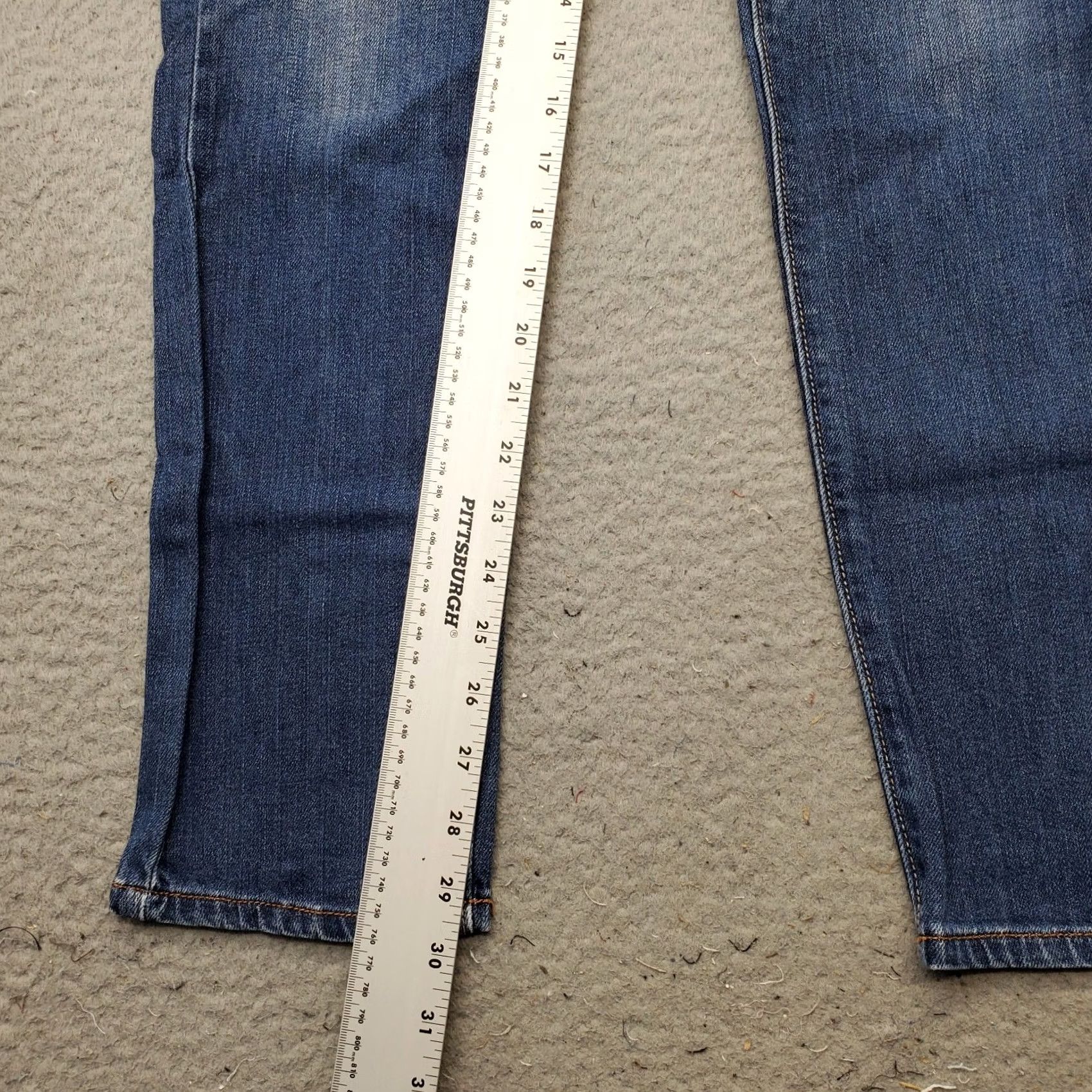American Eagle Outfitters American Eagle Outfitters Skinny Jeans Womens 6 Blue Denim Stretch Whiskered Size 28" / US 6 / IT 42 - 4 Thumbnail