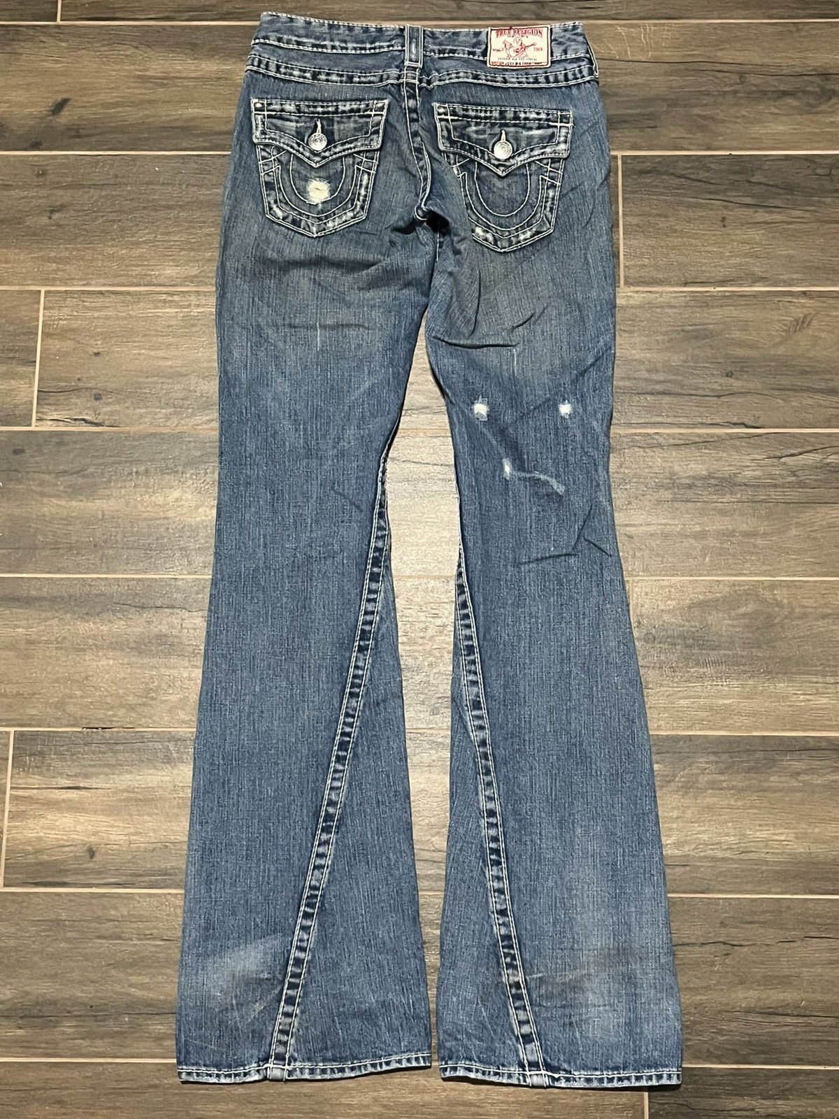 True Religion × Vintage Flare Jeans True Religion Joey Denim Boot Cut Y2k Streetwear Size 25" / US 0 / IT 36 - 1 Thumbnail